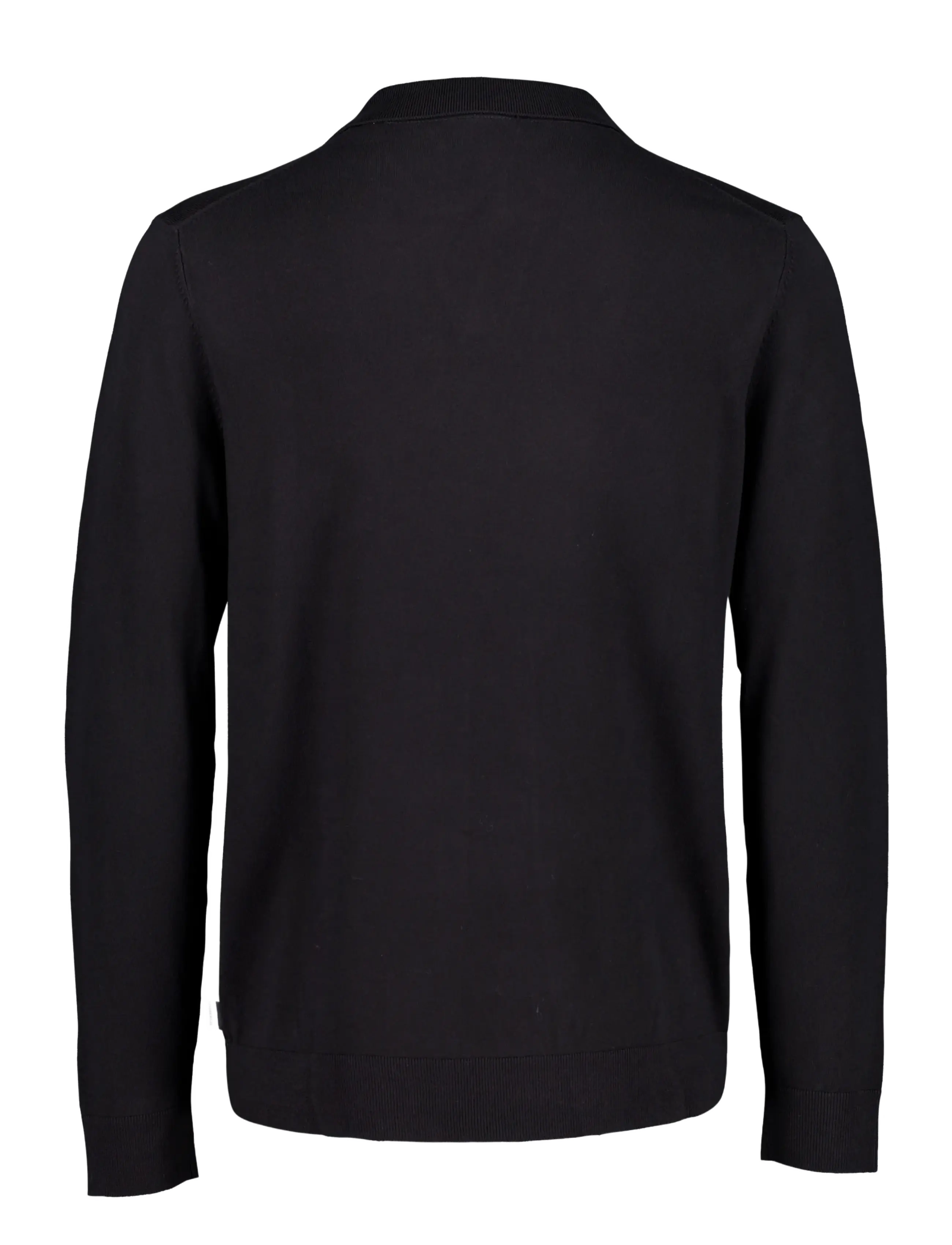 Lindbergh - Soft viscose blend v-neck polo - black - 1