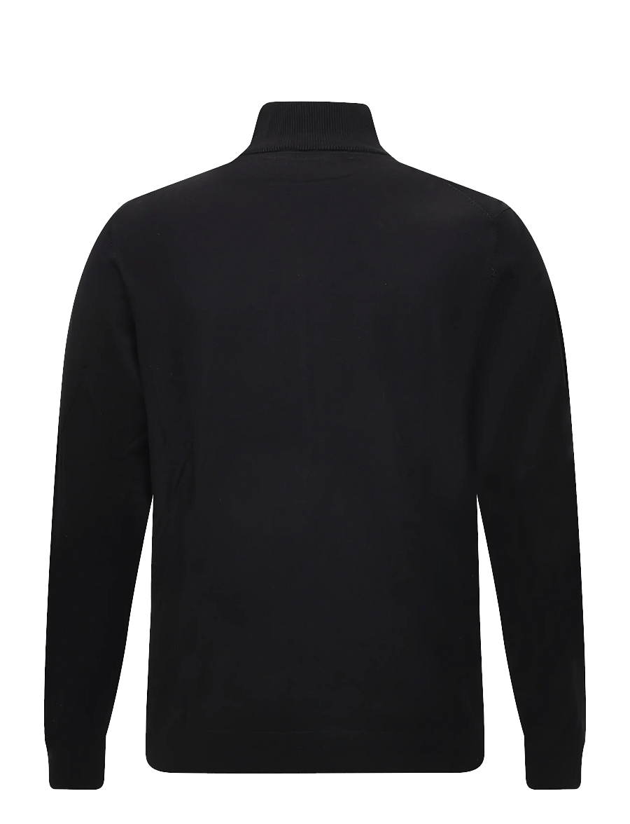 Lindbergh - Soft viscose blend zip through card - lukuga džemprid - black - 1