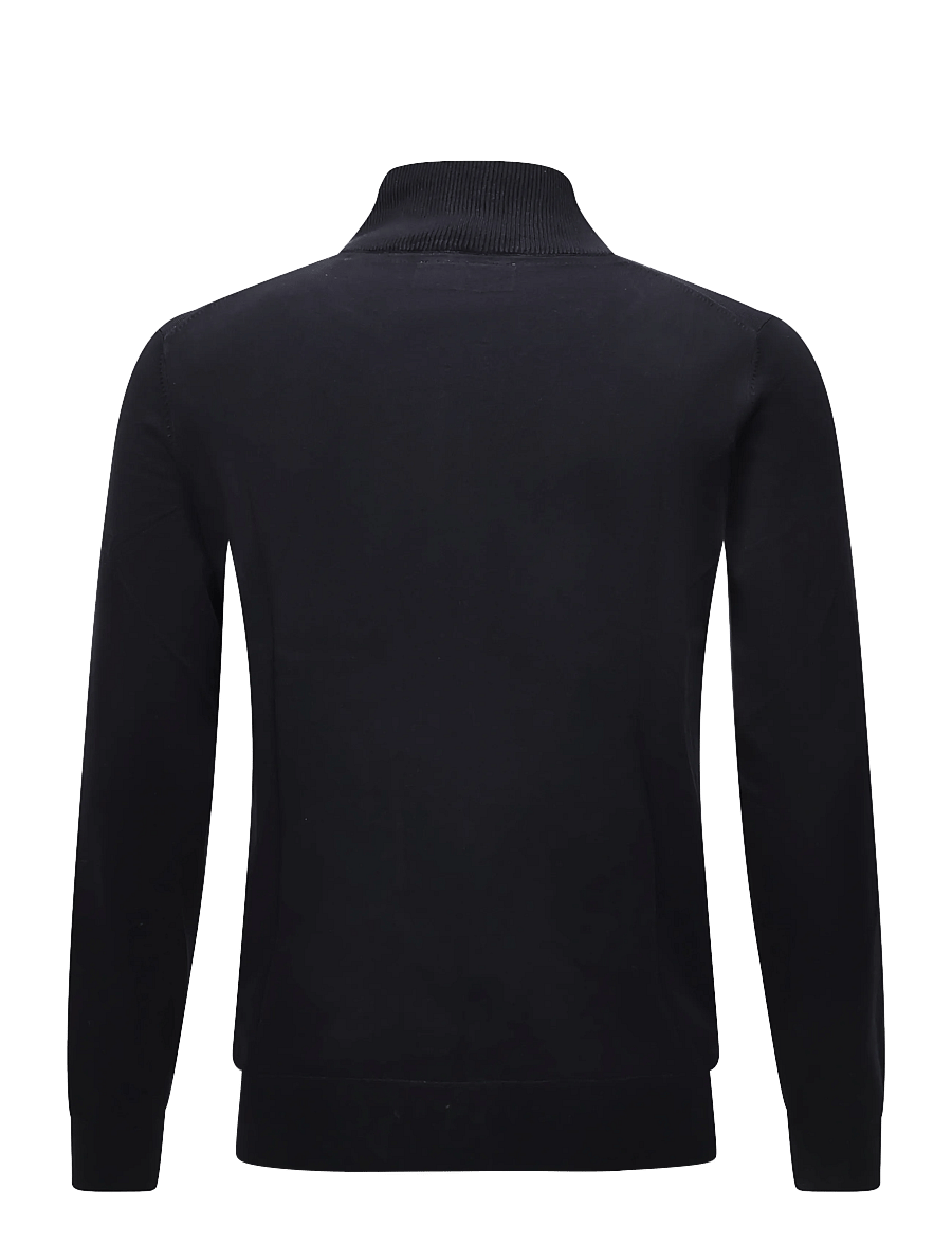 Lindbergh - Soft viscose blend zip through card - lukuga džemprid - navy blue - 1