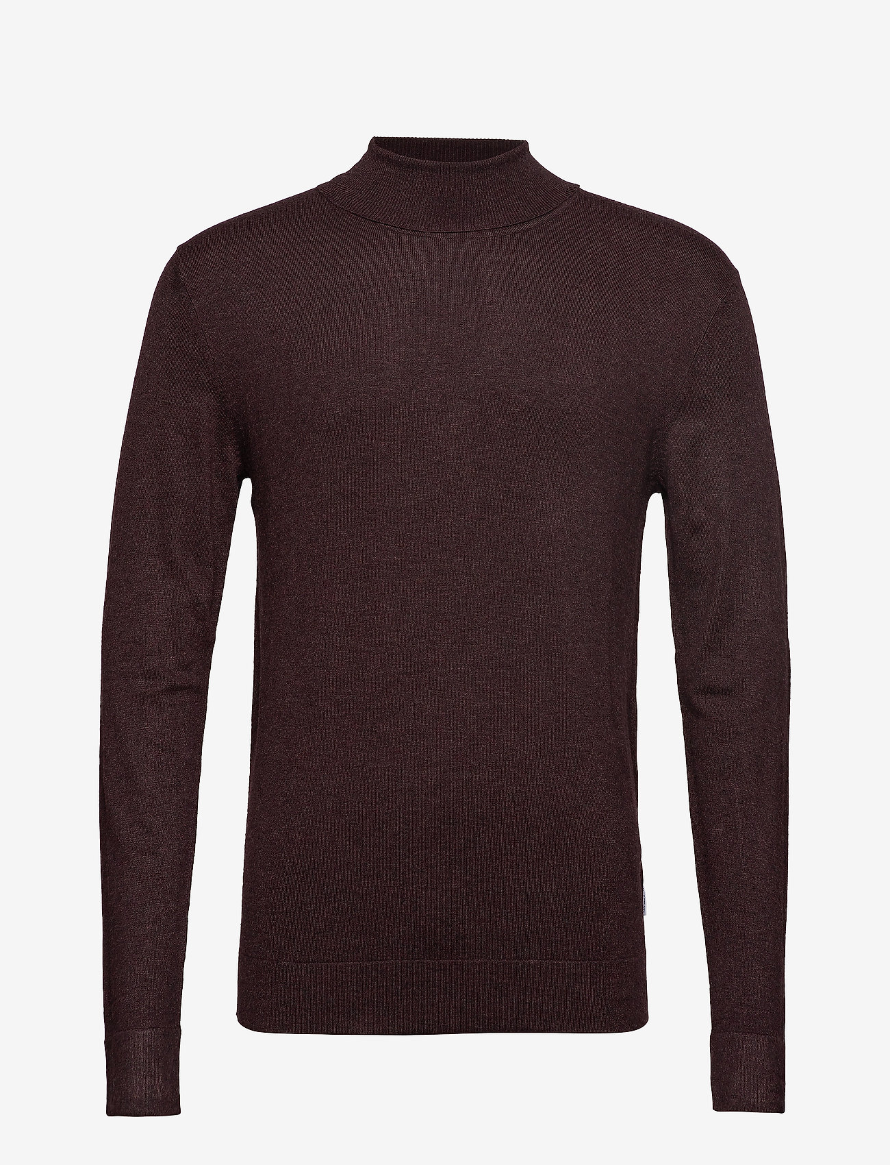 Roll neck knit - DK BORDEAUX MEL