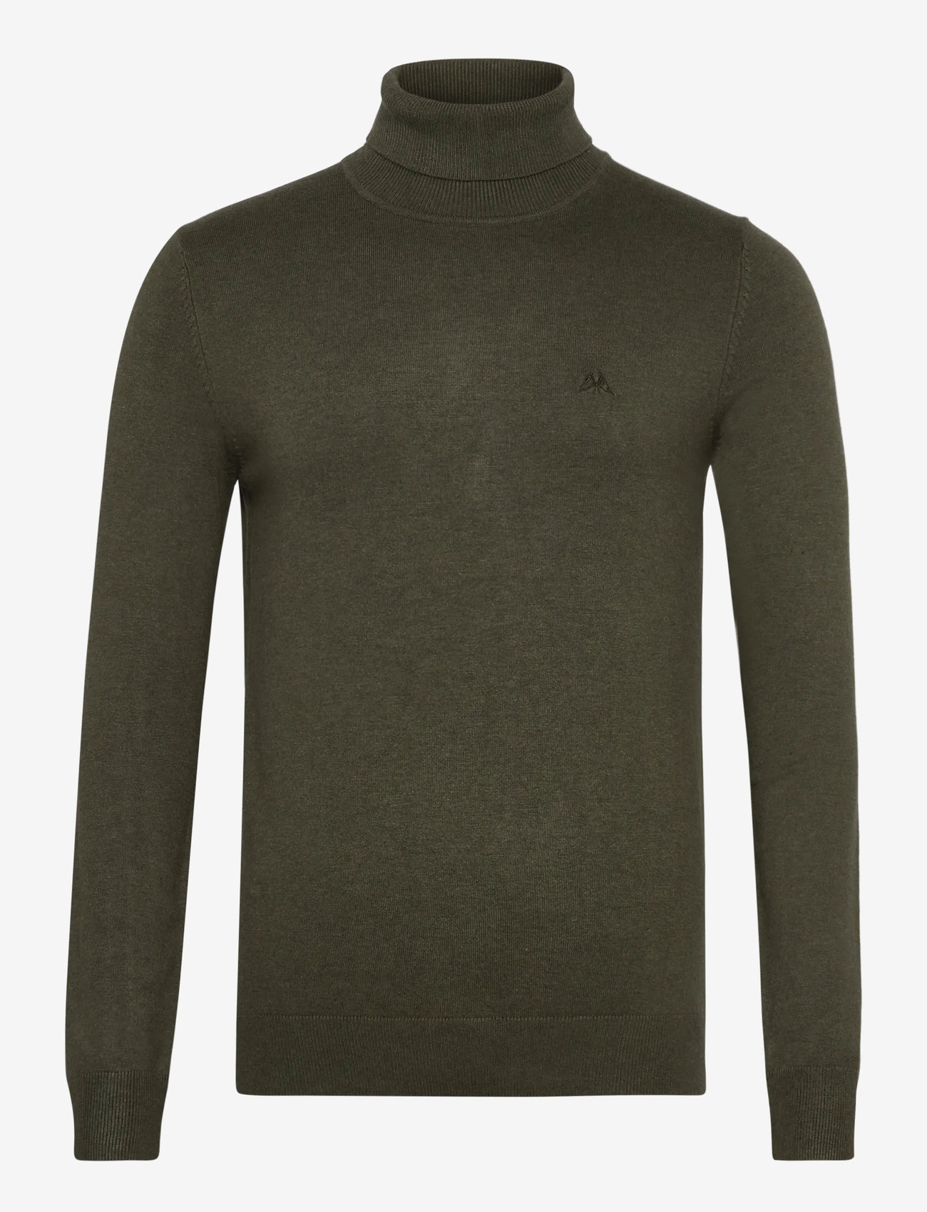 Lindbergh - Mélange roll neck knit - rullekraver - army mel - 1