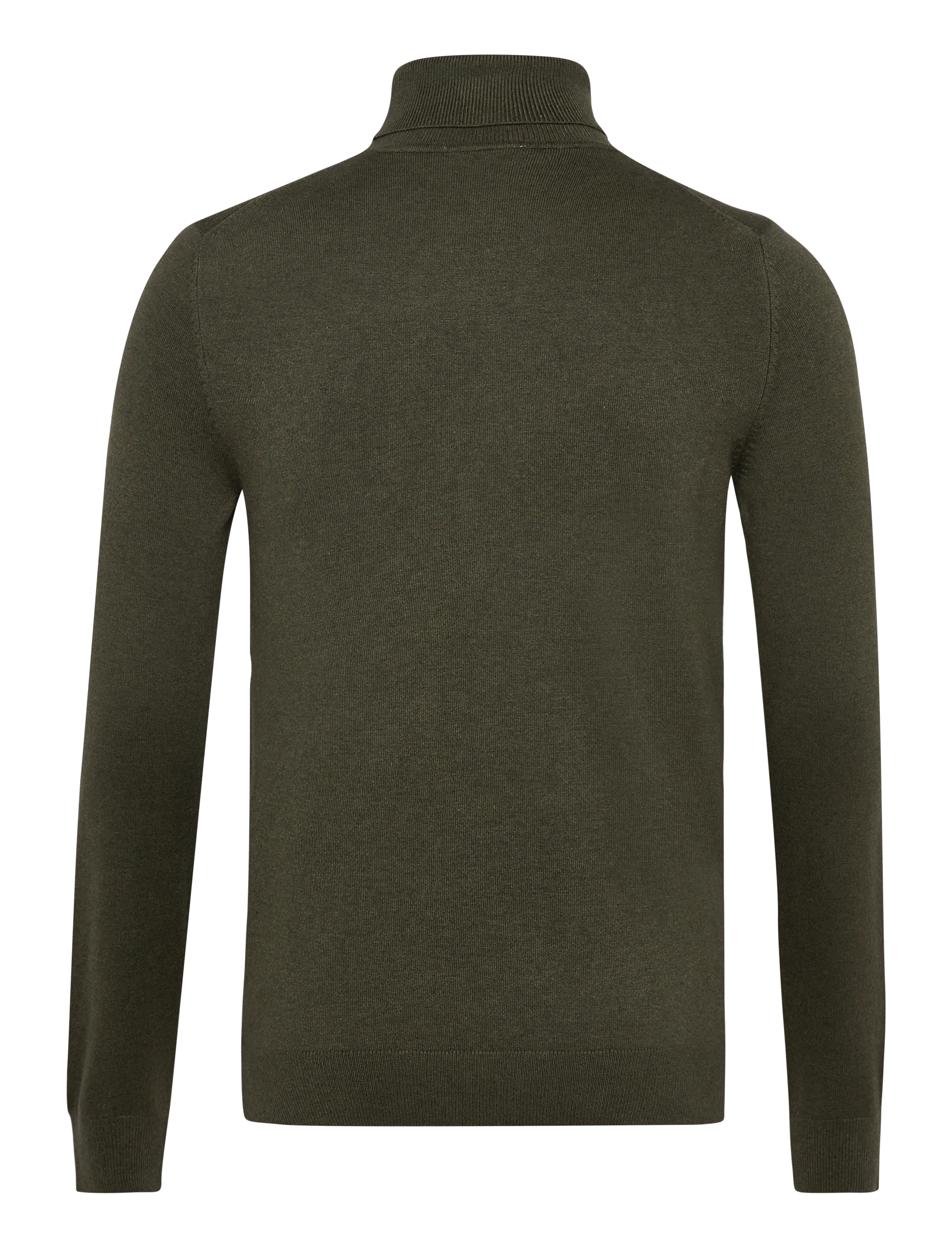 Lindbergh - Mélange roll neck knit - turtlenecks - army mel - 2