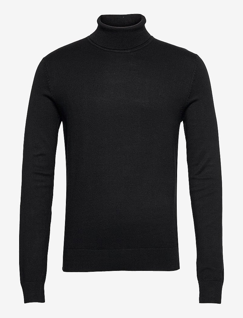 Lindbergh - Mélange roll neck knit - polokrage - black - 1