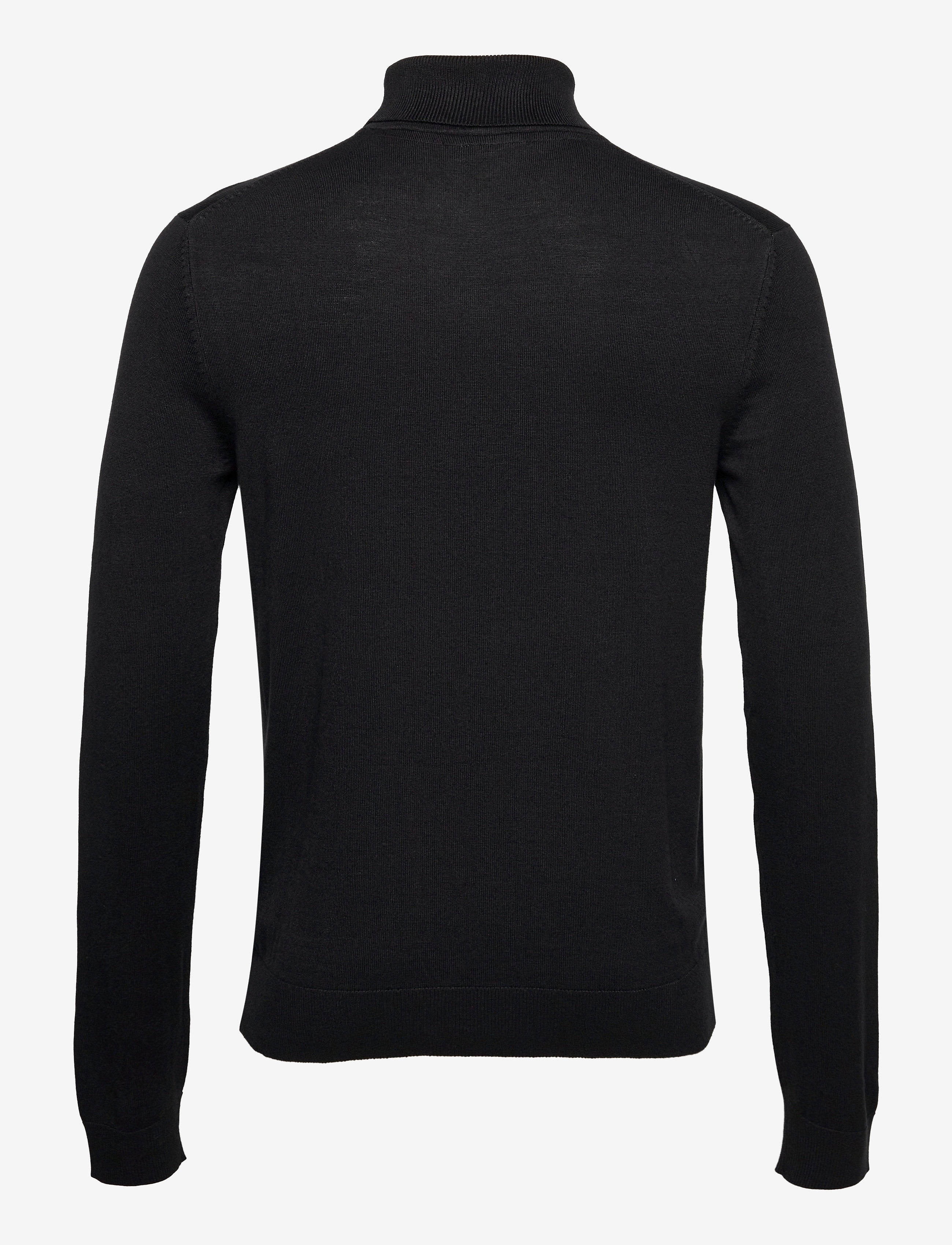 Lindbergh - Mélange roll neck knit - rúllukragapeysur - black - 2