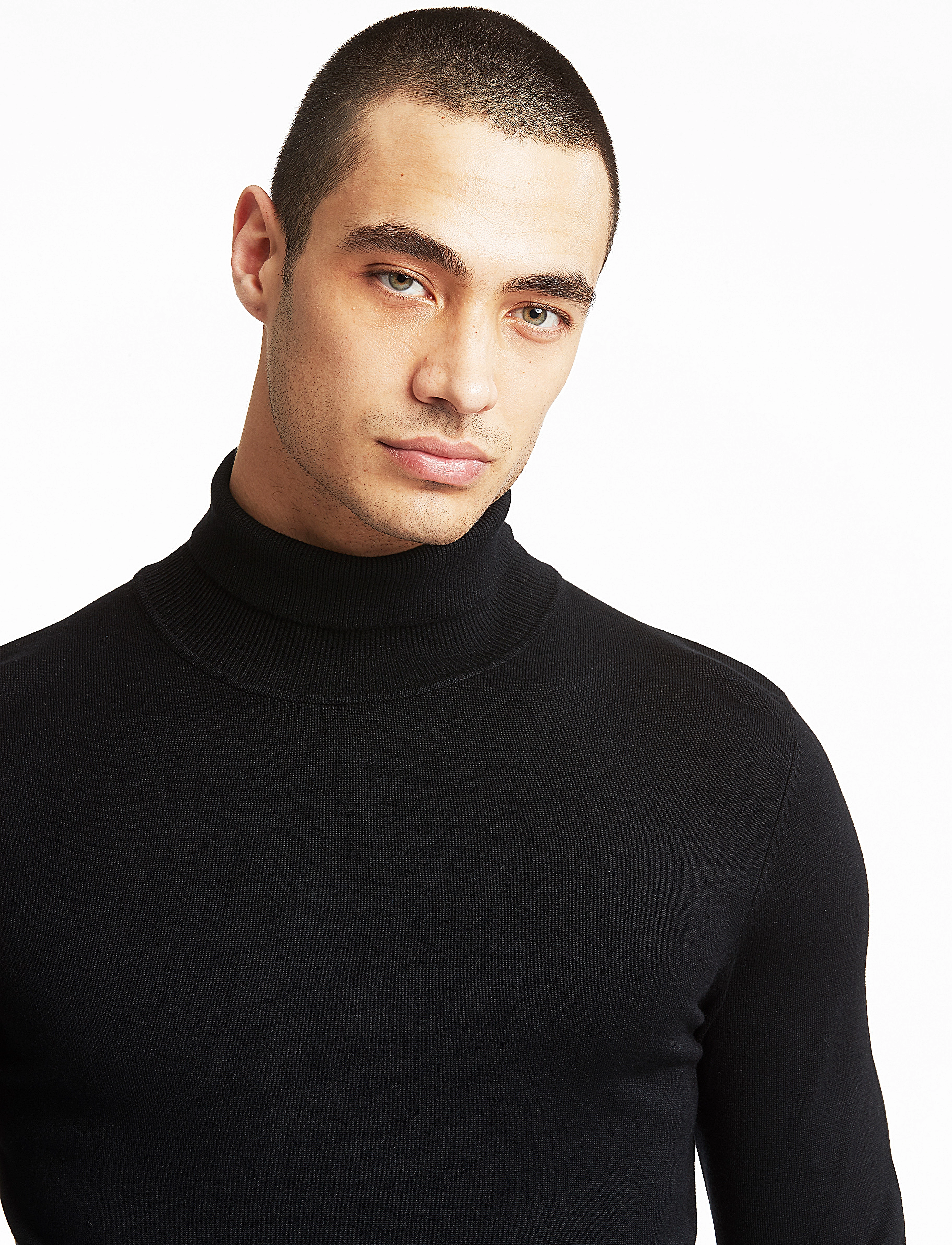 Lindbergh Ecovero L/S Roll Neck Knit polotröjor herr – bild 6