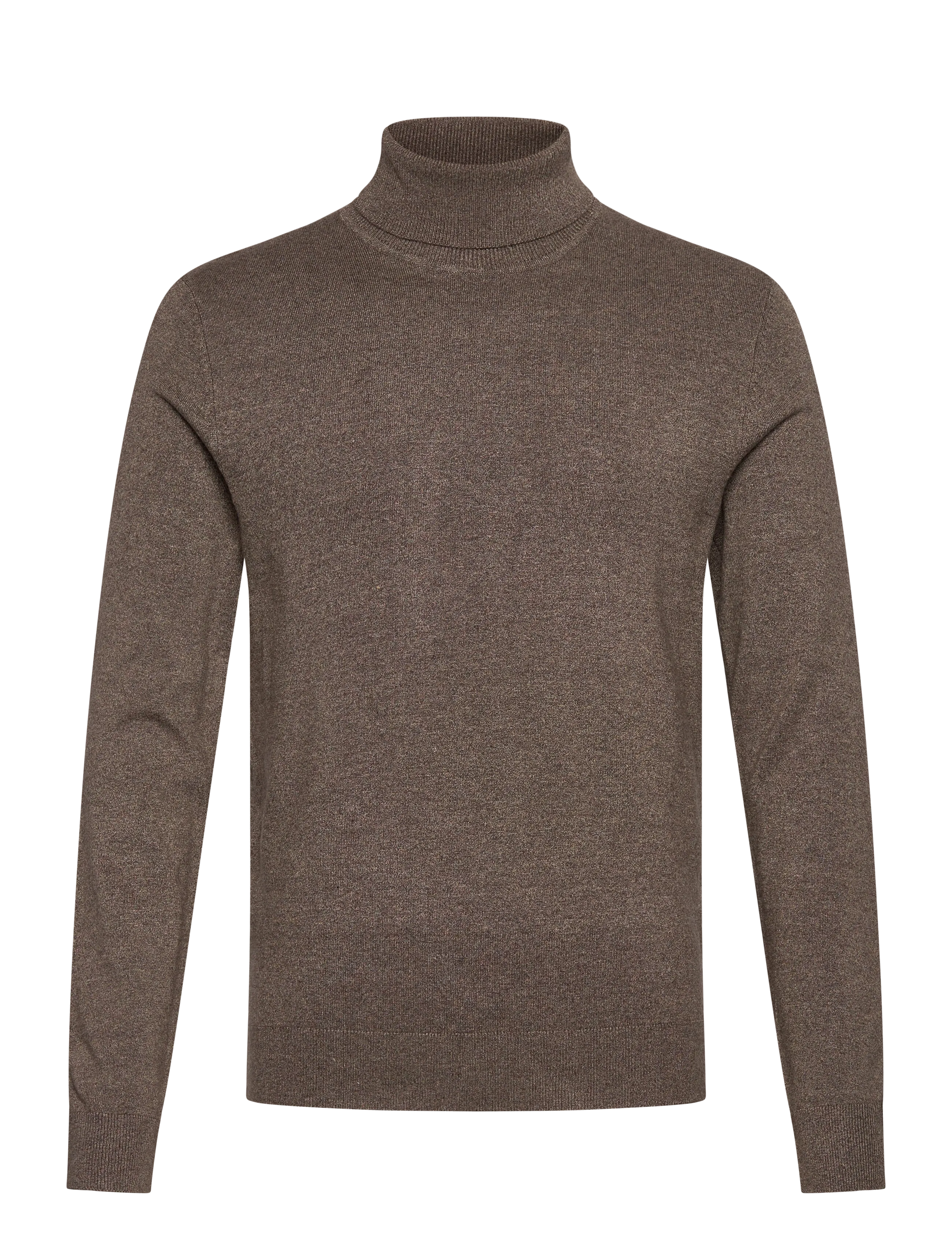 Lindbergh Mélange roll neck knit - Kudumid - BROWN BLEND / brown
