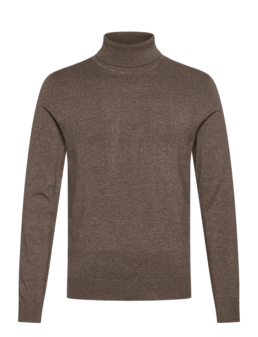 Lindbergh - Mélange roll neck knit - kõrge kaelusega - brown blend - 1