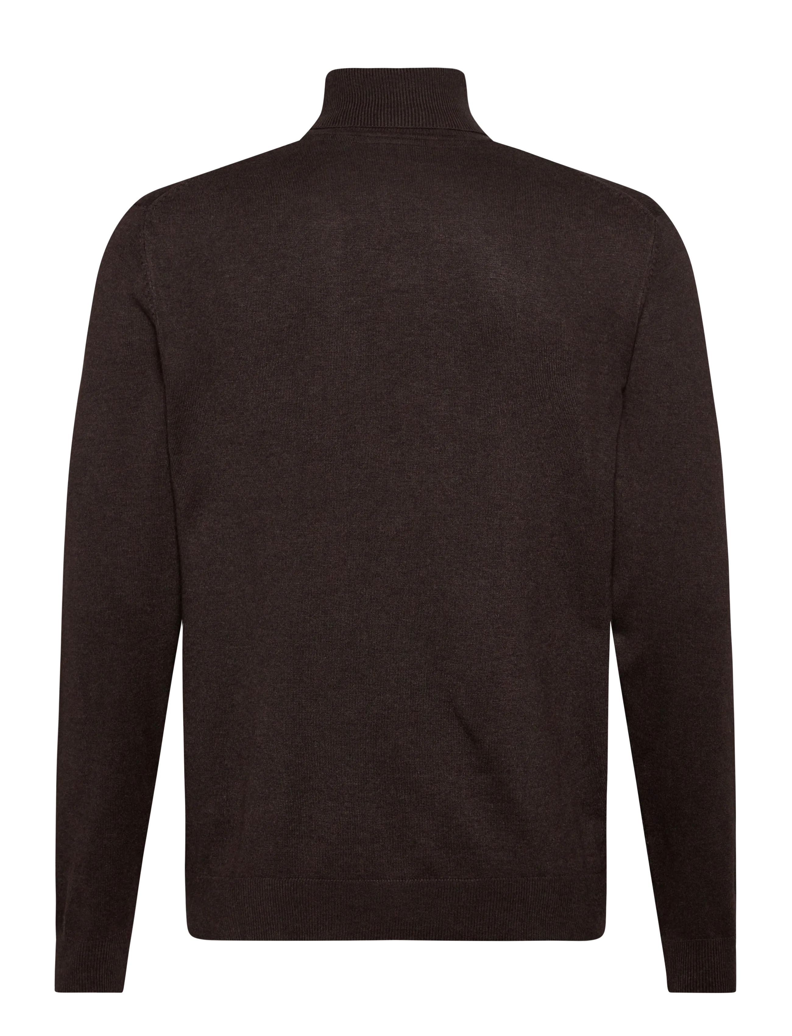 Lindbergh - Ecovero L/S roll neck knit - polokrage - dk brown mel - 2