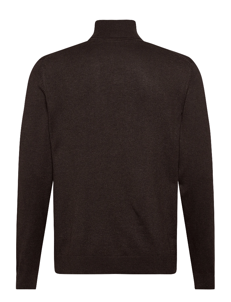 Lindbergh - Ecovero L/S roll neck knit - polokrage - dk brown mel - 2