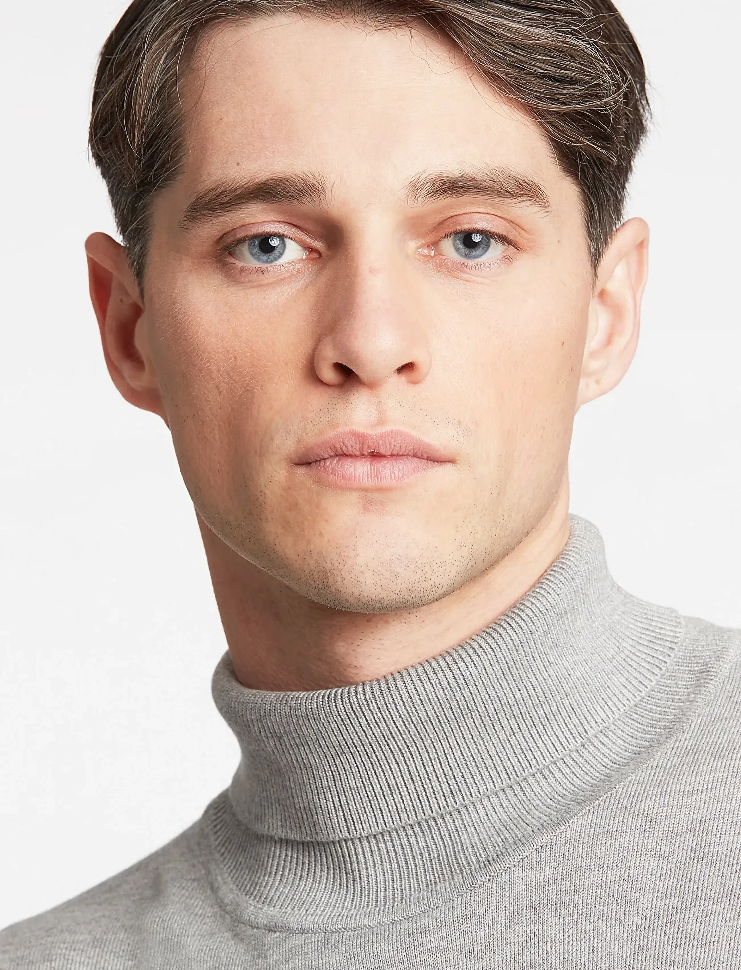 Lindbergh - Mélange roll neck knit - rullekraver - grey mel - 5