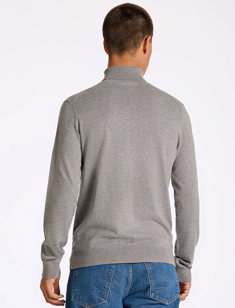 Lindbergh - Ecovero L/S roll neck knit - polokrage - grey stone mix - 4