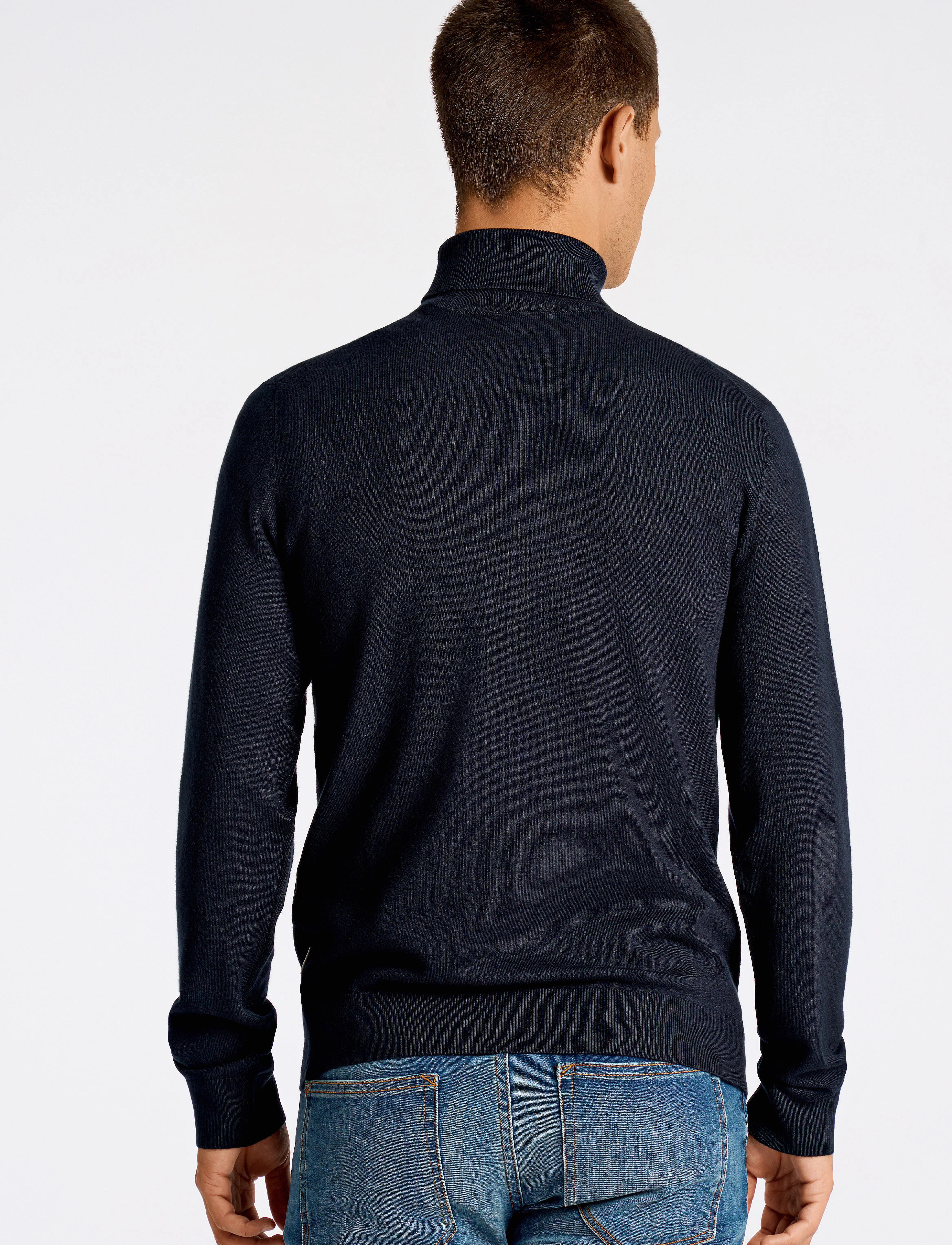 Lindbergh - Mélange roll neck knit - džemperi ar augstu apkakli - navy - 3