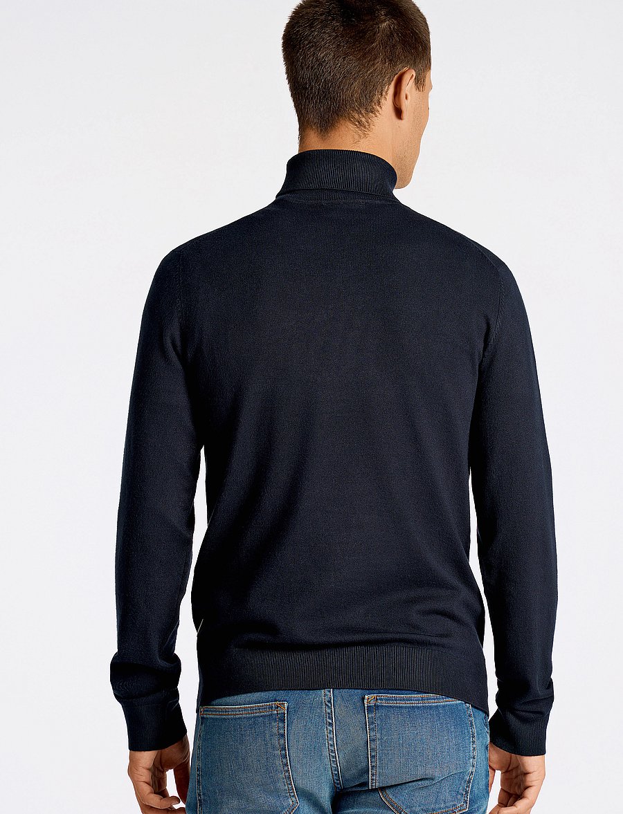 Lindbergh - Mélange roll neck knit - džemperi ar augstu apkakli - navy - 3