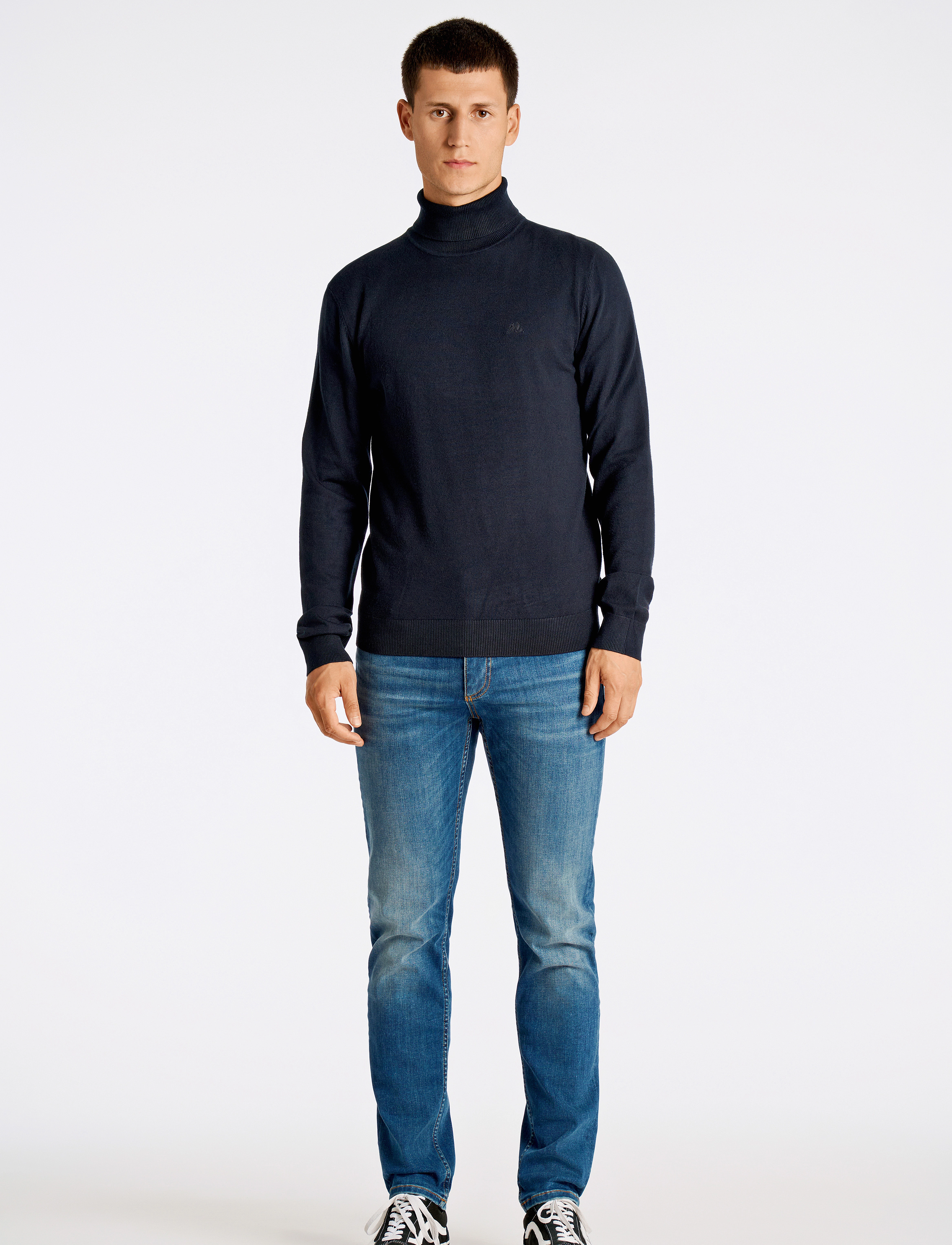 Lindbergh - Mélange roll neck knit - džemperi ar augstu apkakli - navy - 4