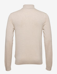 Lindbergh - Mélange roll neck knit - megzti laisvalaikio drabužiai - off white mel - 1