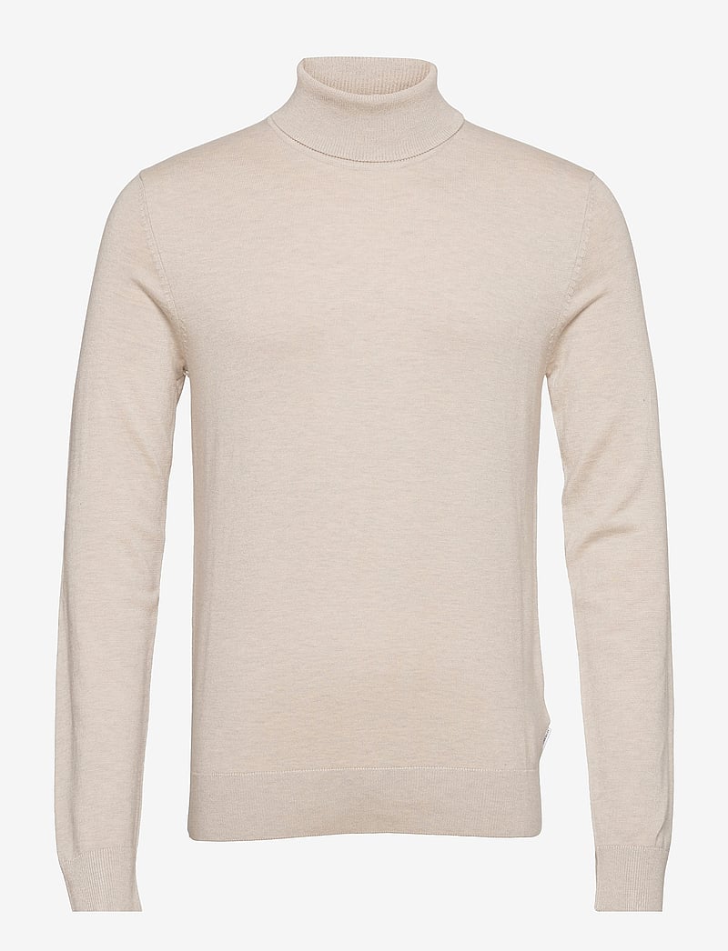 Lindbergh - Ecovero L/S roll neck knit - polokrage - off white mel - 1