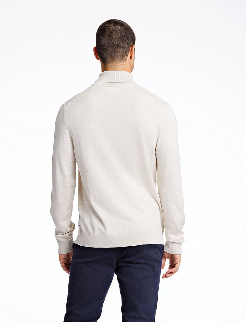 Lindbergh - Ecovero L/S roll neck knit - polokrage - off white mel - 3