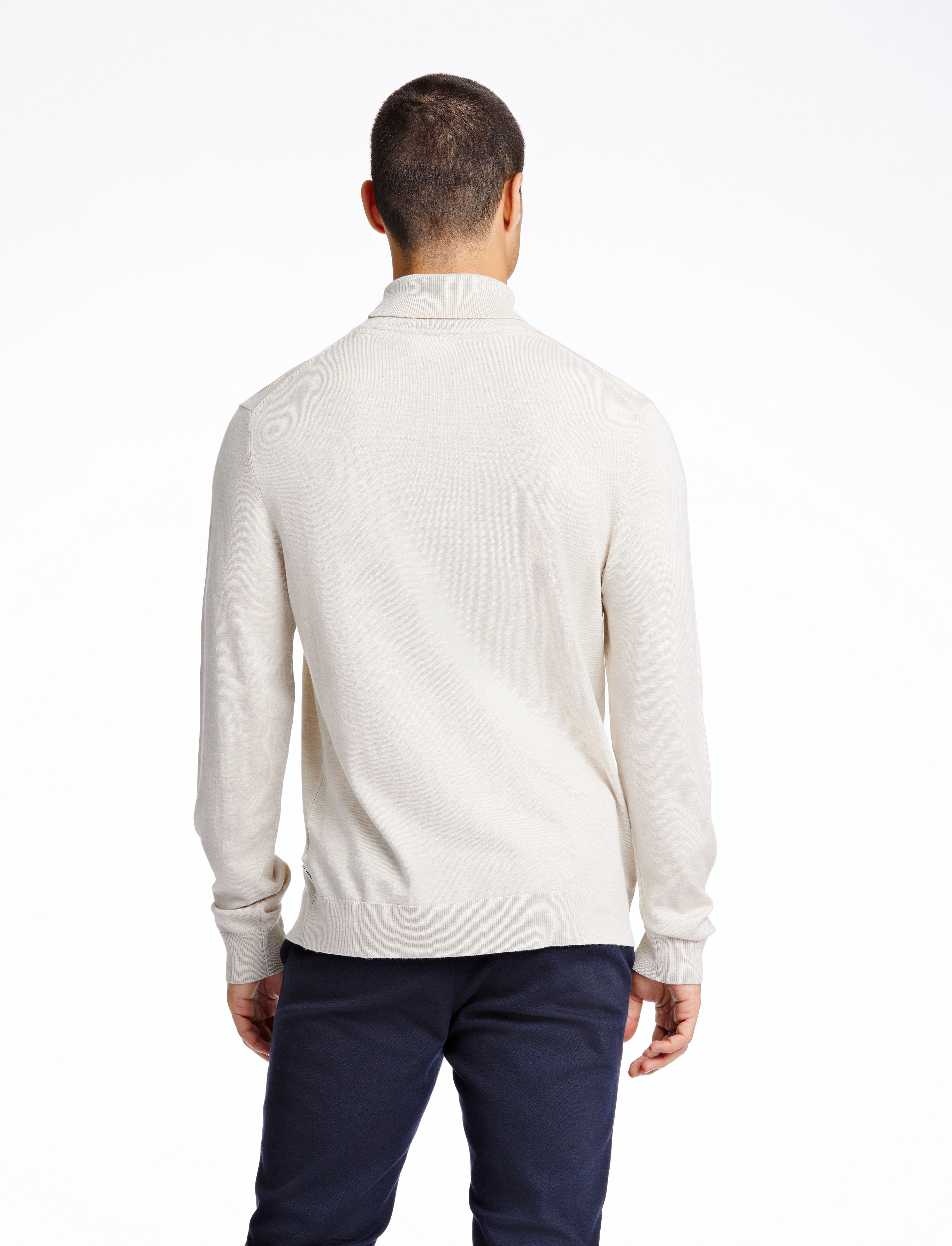 Lindbergh - Mélange roll neck knit - polokrage - off white mel - 3