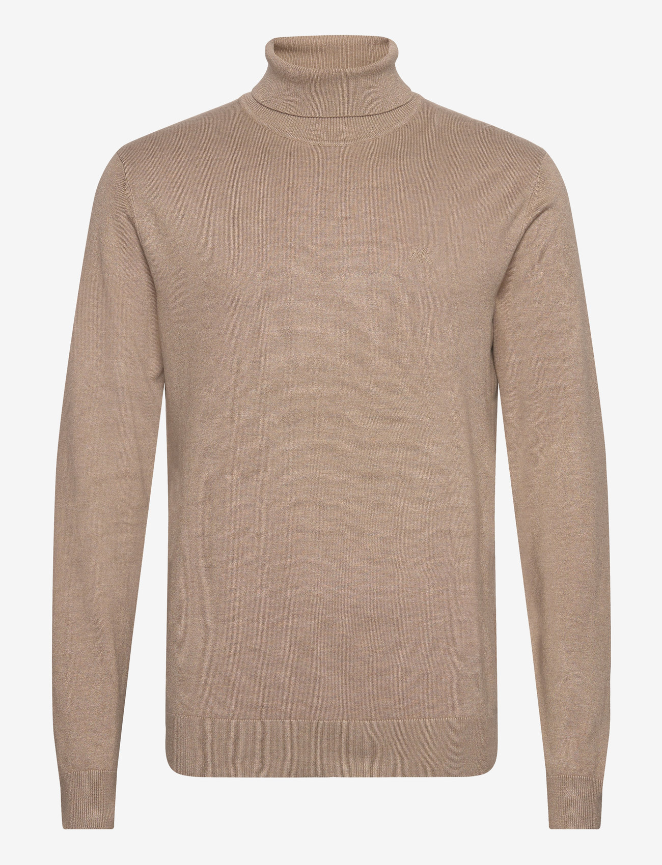 Lindbergh - Mélange roll neck knit - turtlenecks - sand mel - 1