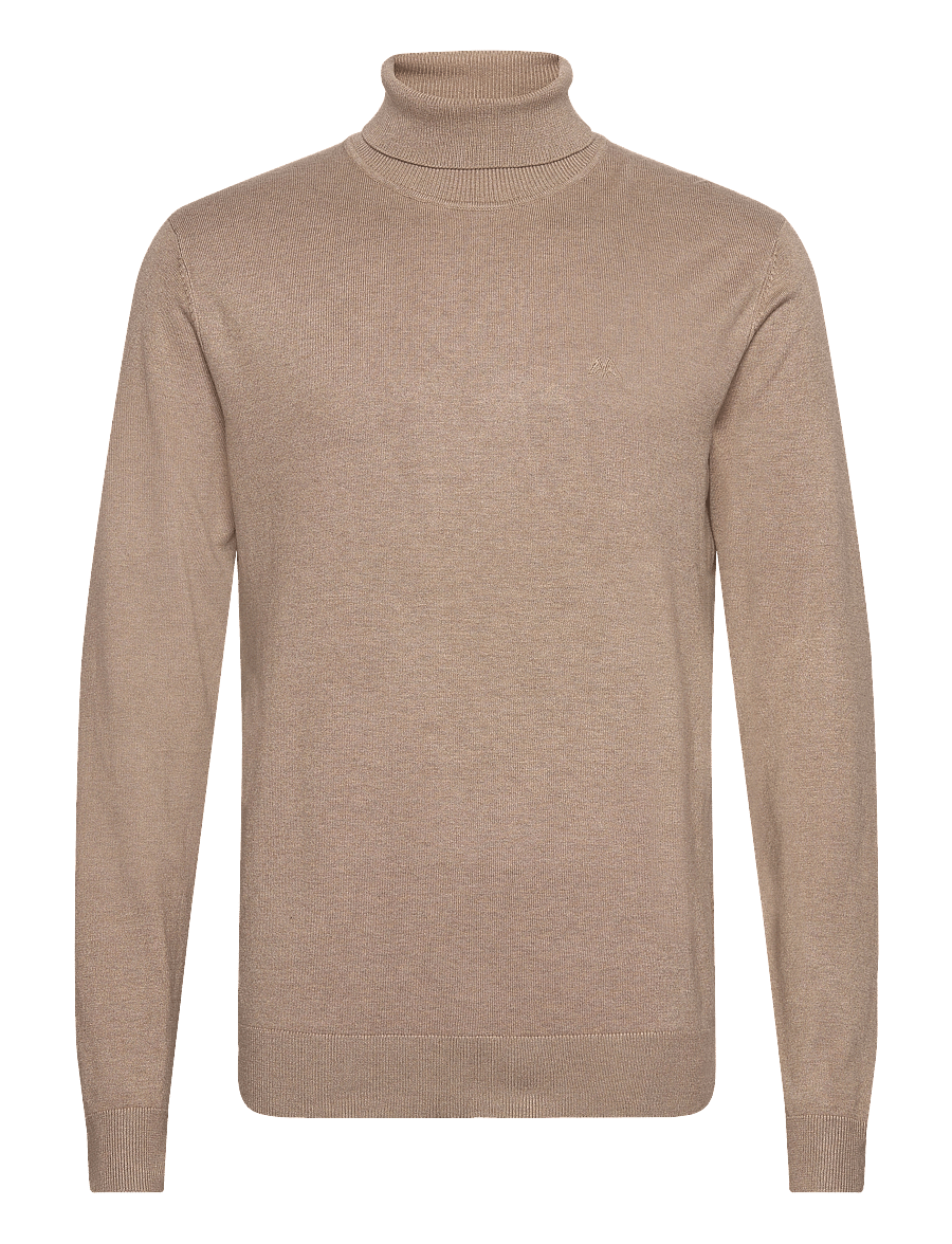 Lindbergh - Mélange roll neck knit - polokrage - sand mel - 1