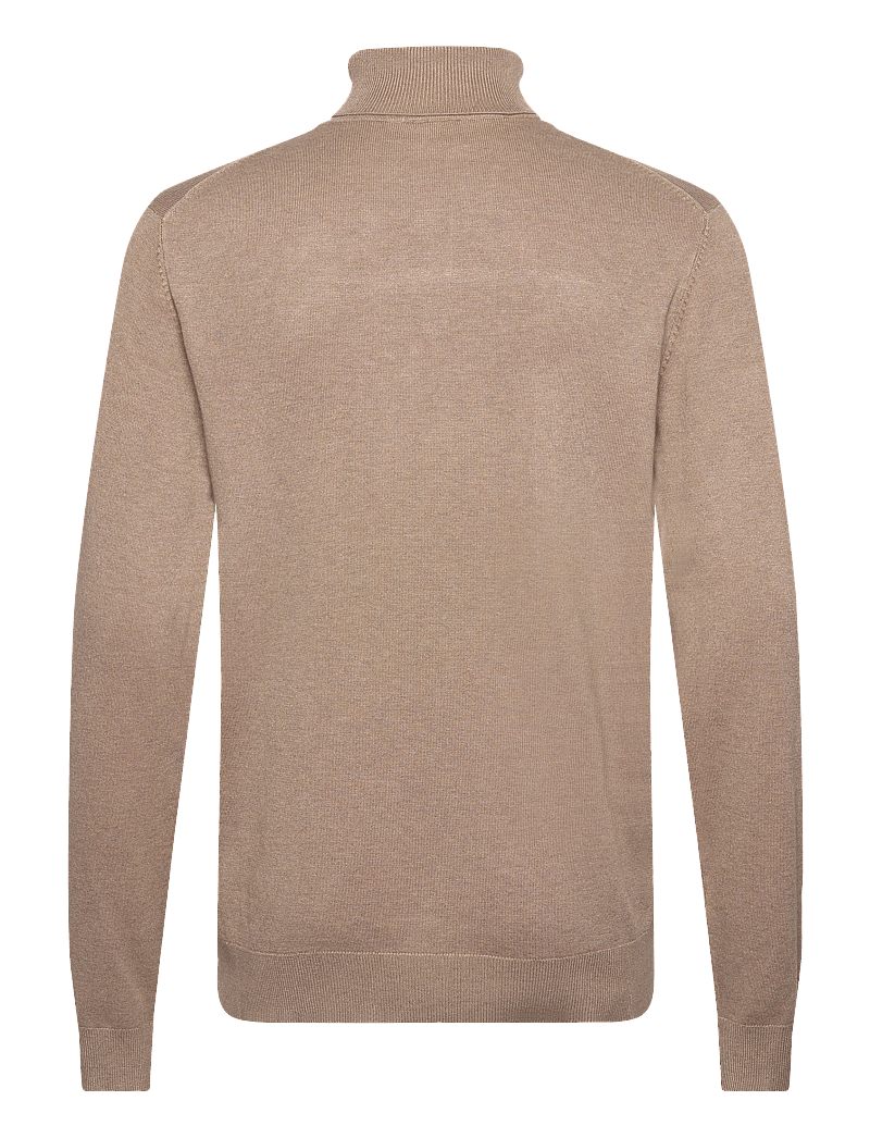 Lindbergh - Mélange roll neck knit - turtlenecks - sand mel - 2