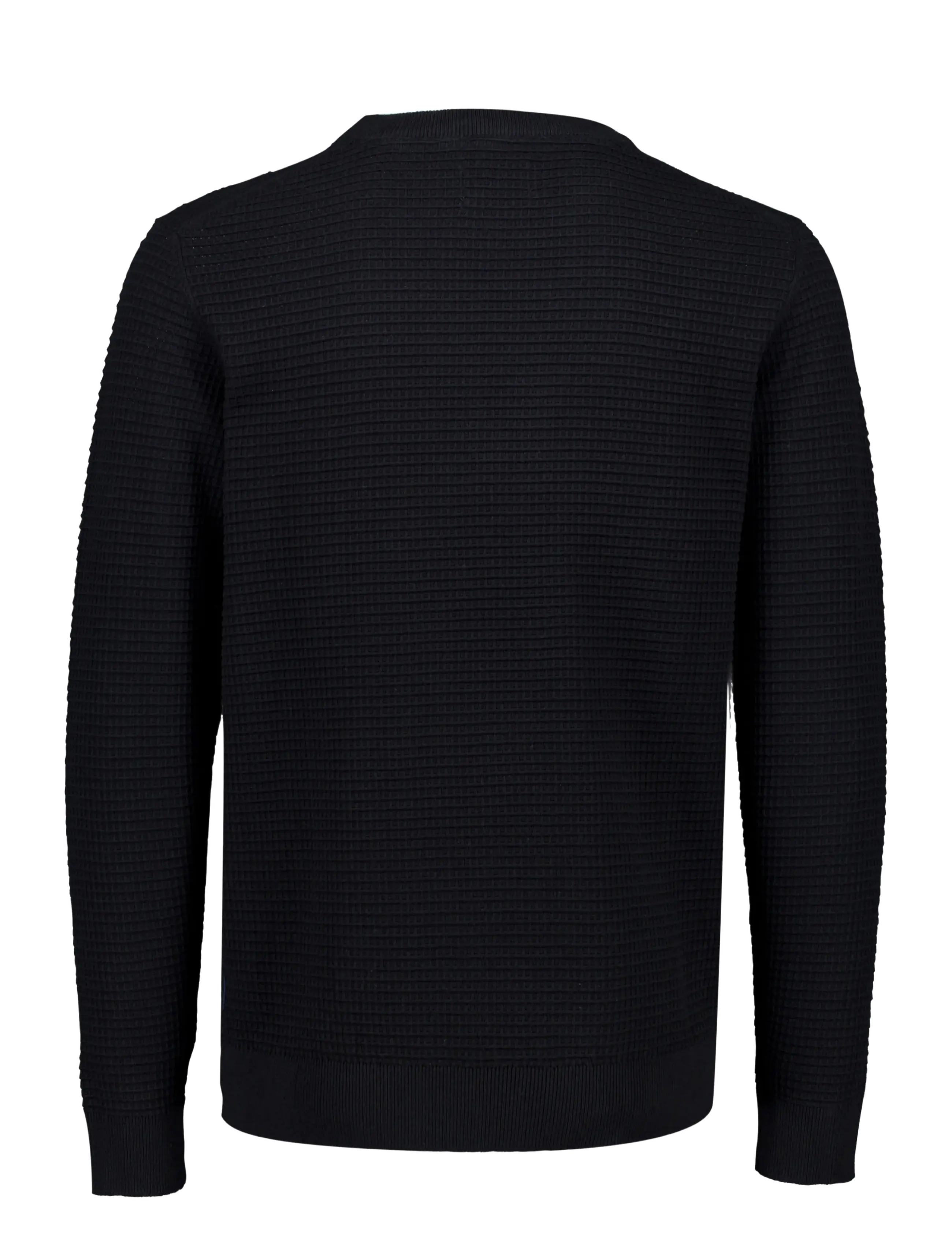Lindbergh - Structure o-neck knit L/S - black - 2