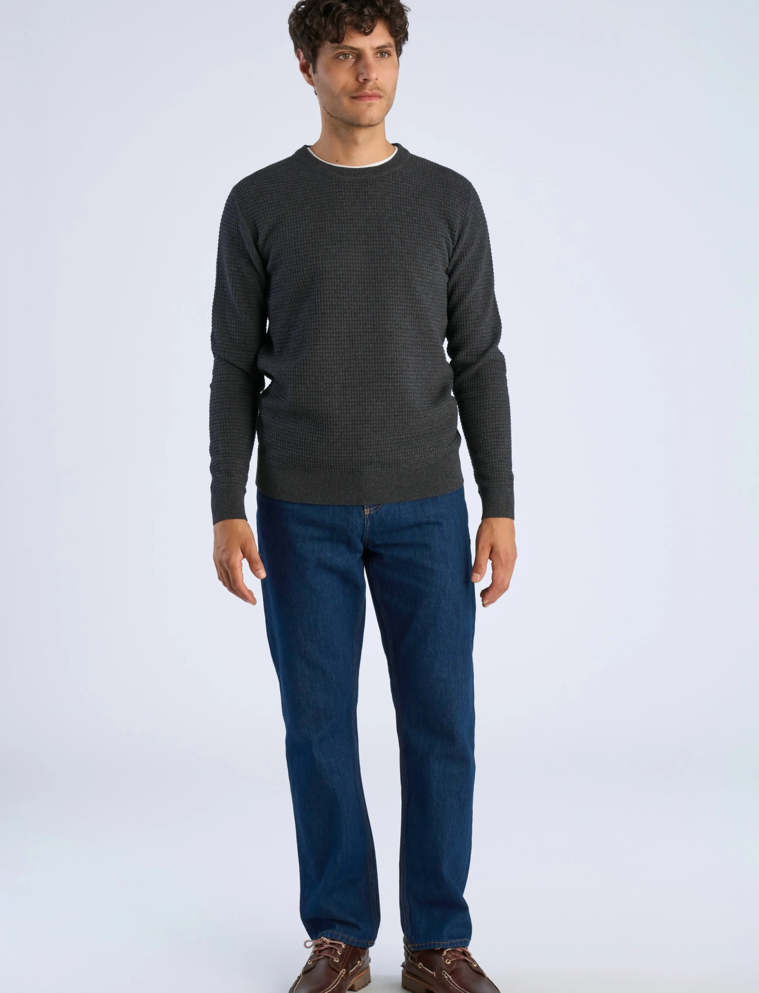 Structure O-Neck Knit L/S