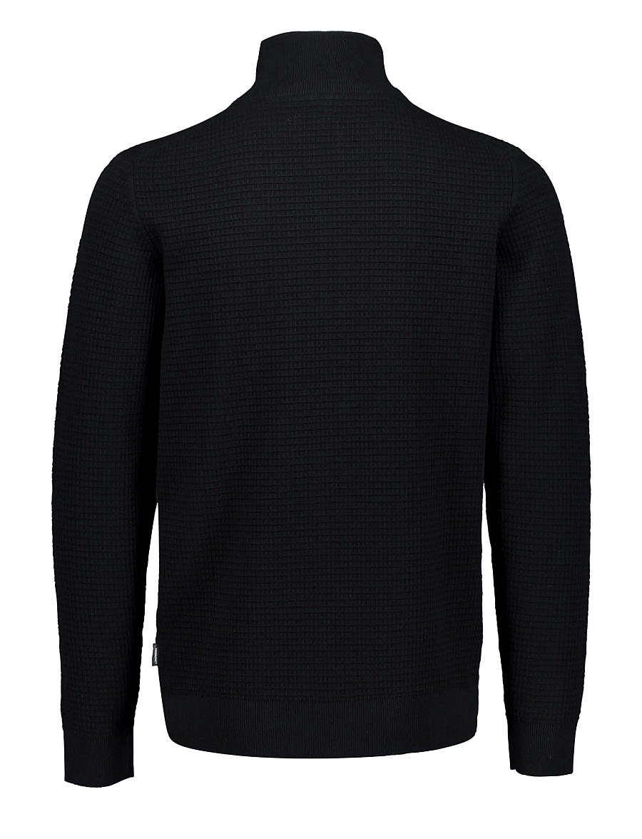 Lindbergh - Knitted zip cardigan - fullzip strik - black - 2