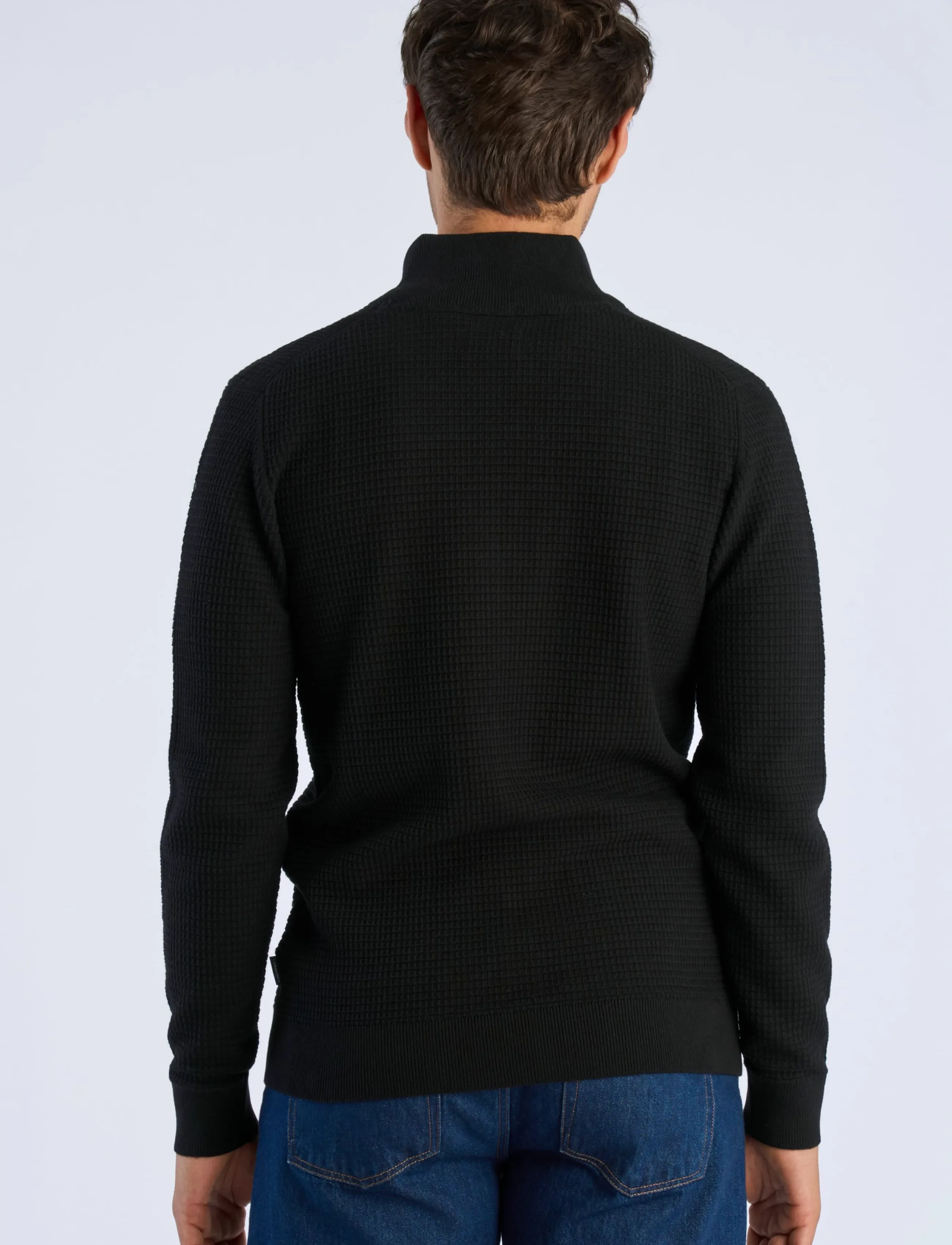Lindbergh - Knitted zip cardigan - black - 4