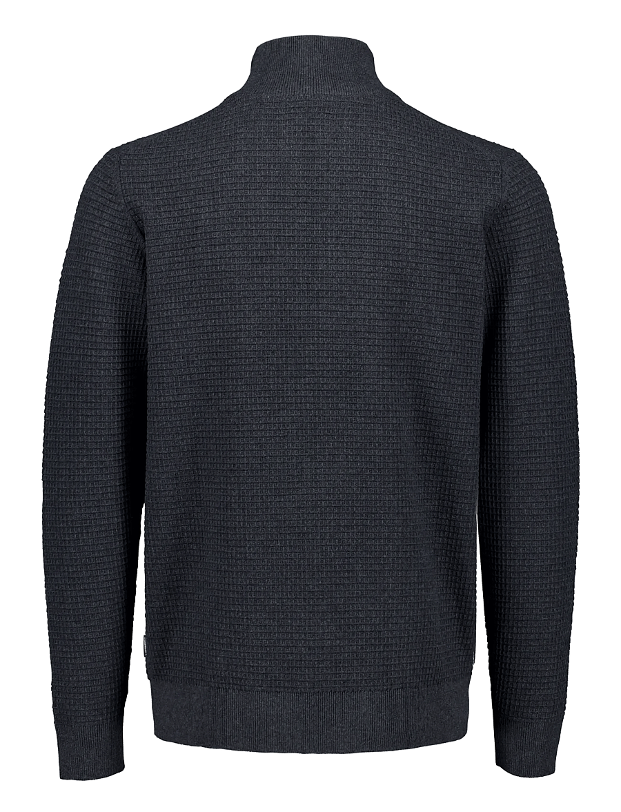 Lindbergh - Knitted zip cardigan - fullzip strik - charcoal - 2