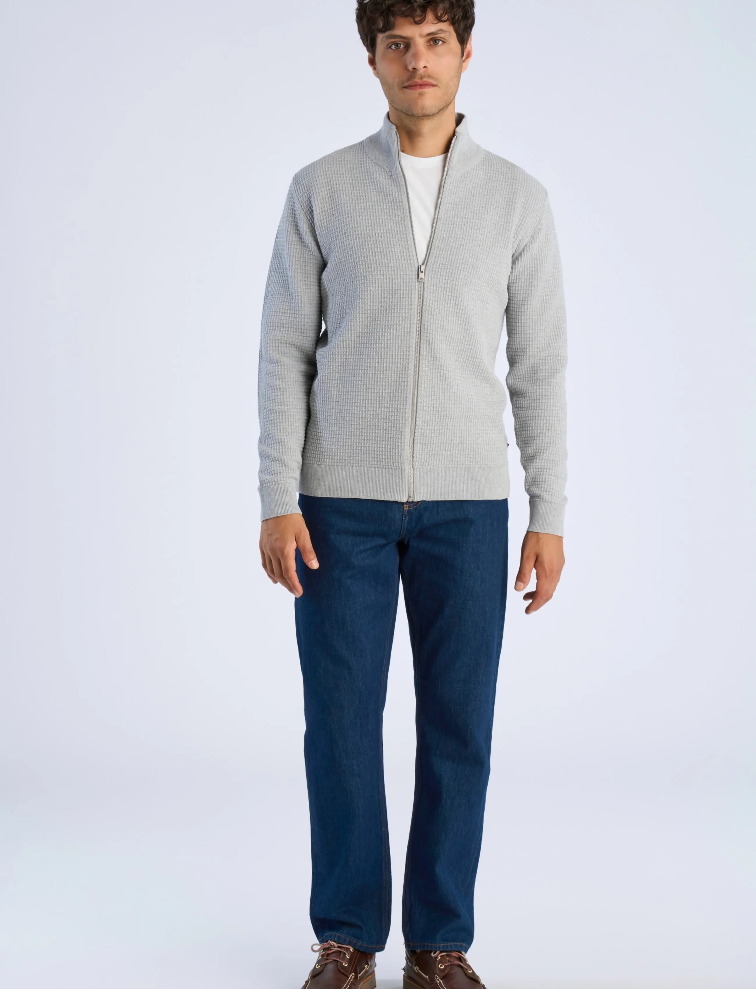 Lindbergh Knitted Zip Cardigan herr – bild 2