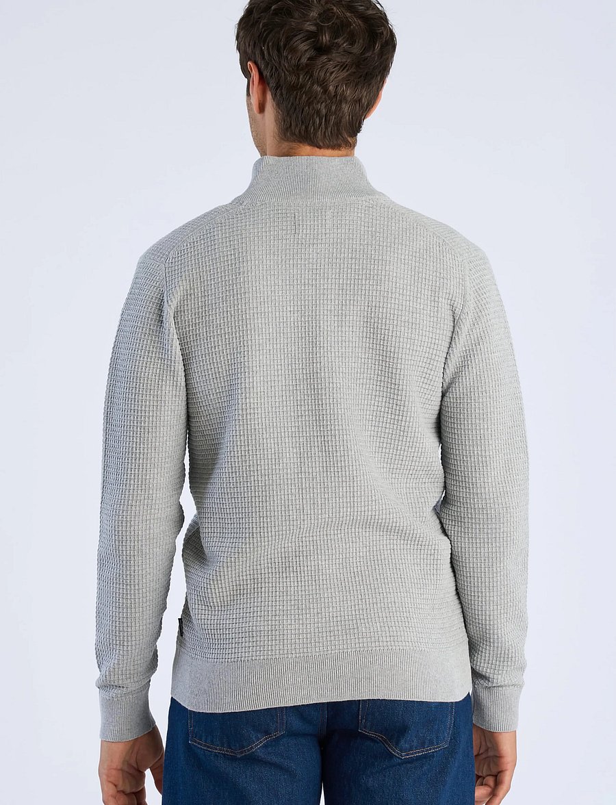 Lindbergh - Knitted zip cardigan - fullzip strik - grey mel - 4