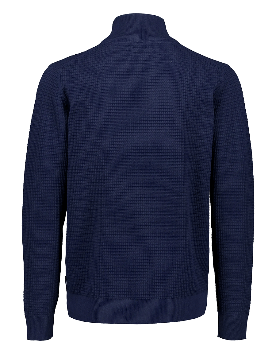 Lindbergh - Knitted zip cardigan - pullover mit durchgehendem reißverschluss - navy - 2