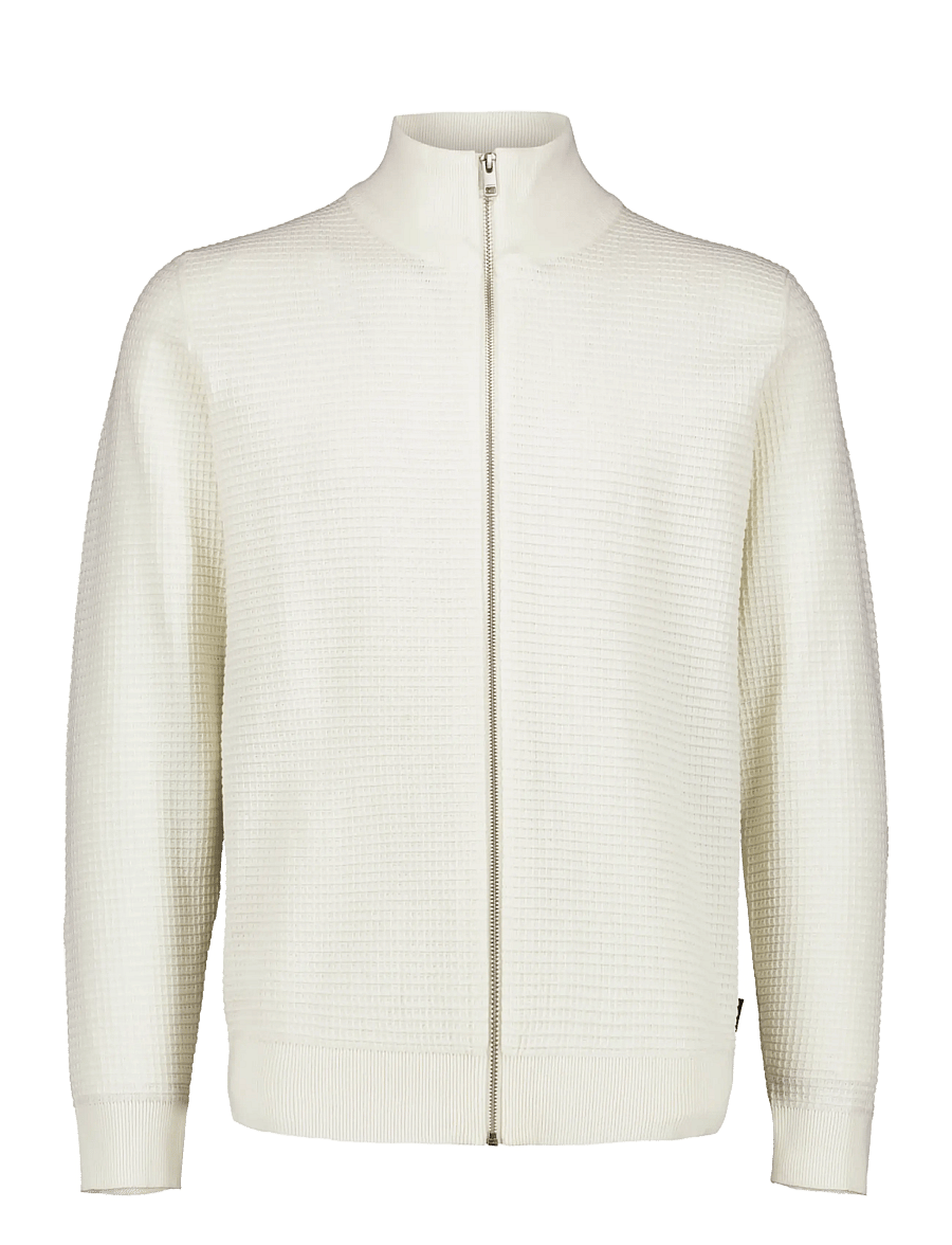 Lindbergh - Knitted zip cardigan - fullzip strik - off white - 1
