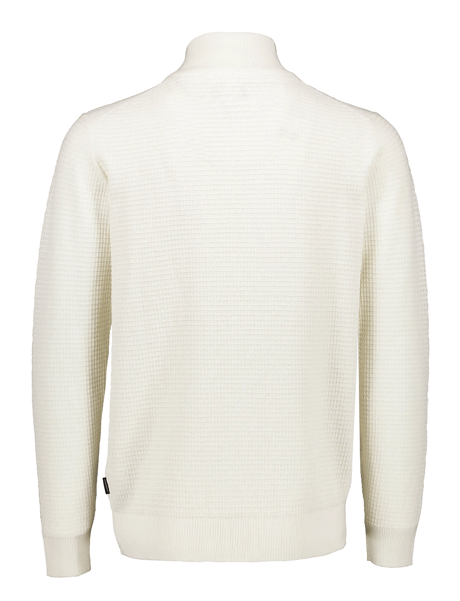 Lindbergh - Knitted zip cardigan - fullzip strik - off white - 2