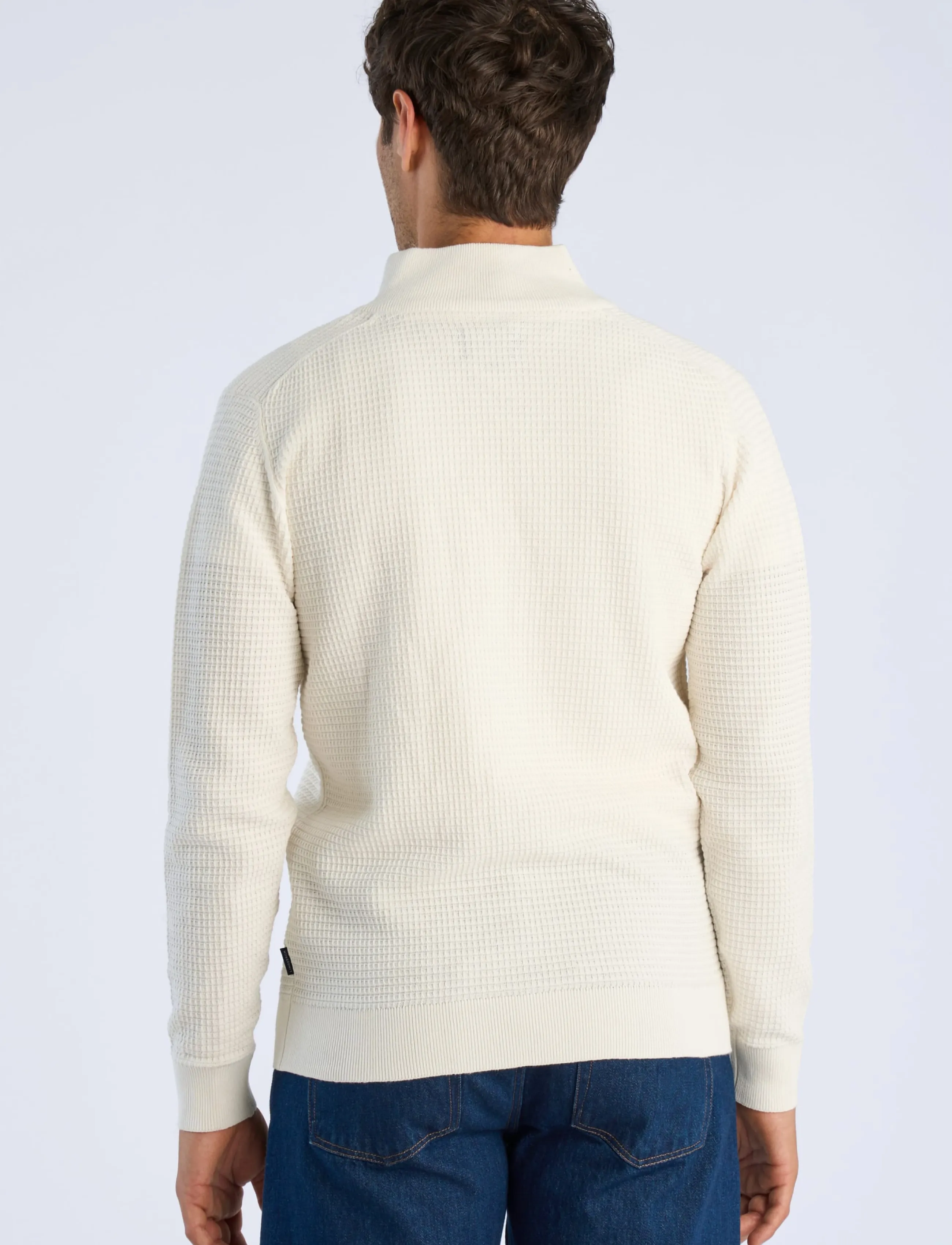 Lindbergh - Knitted zip cardigan - fullzip strik - off white - 4