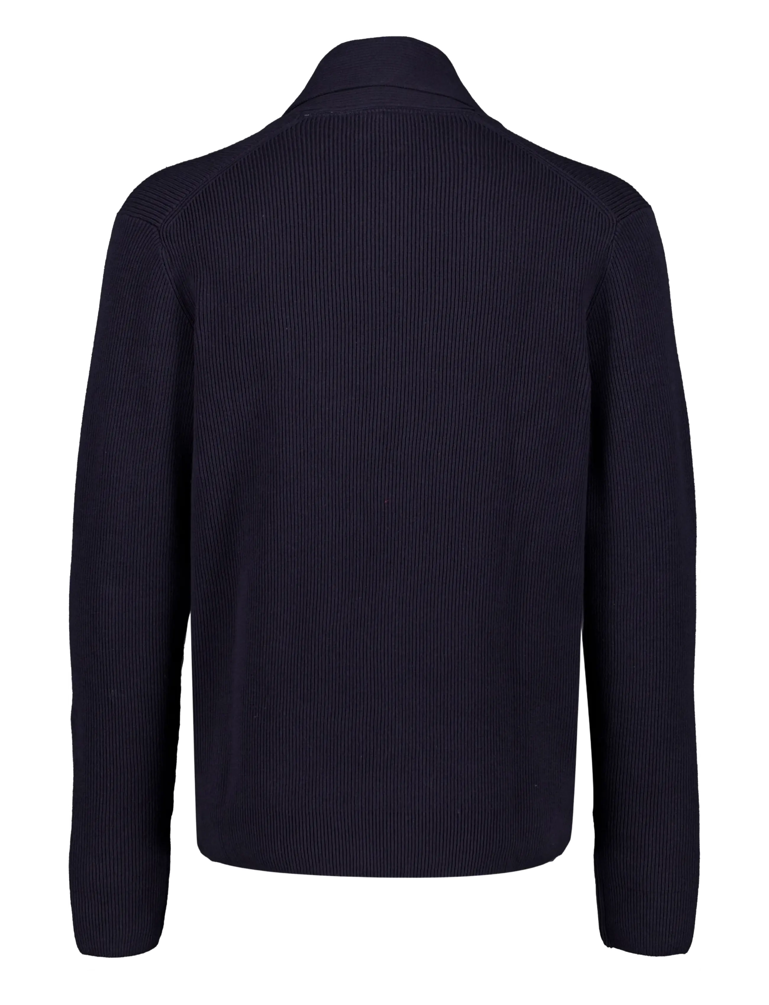 Lindbergh - Rib shawl collar cardigan - navy - 1