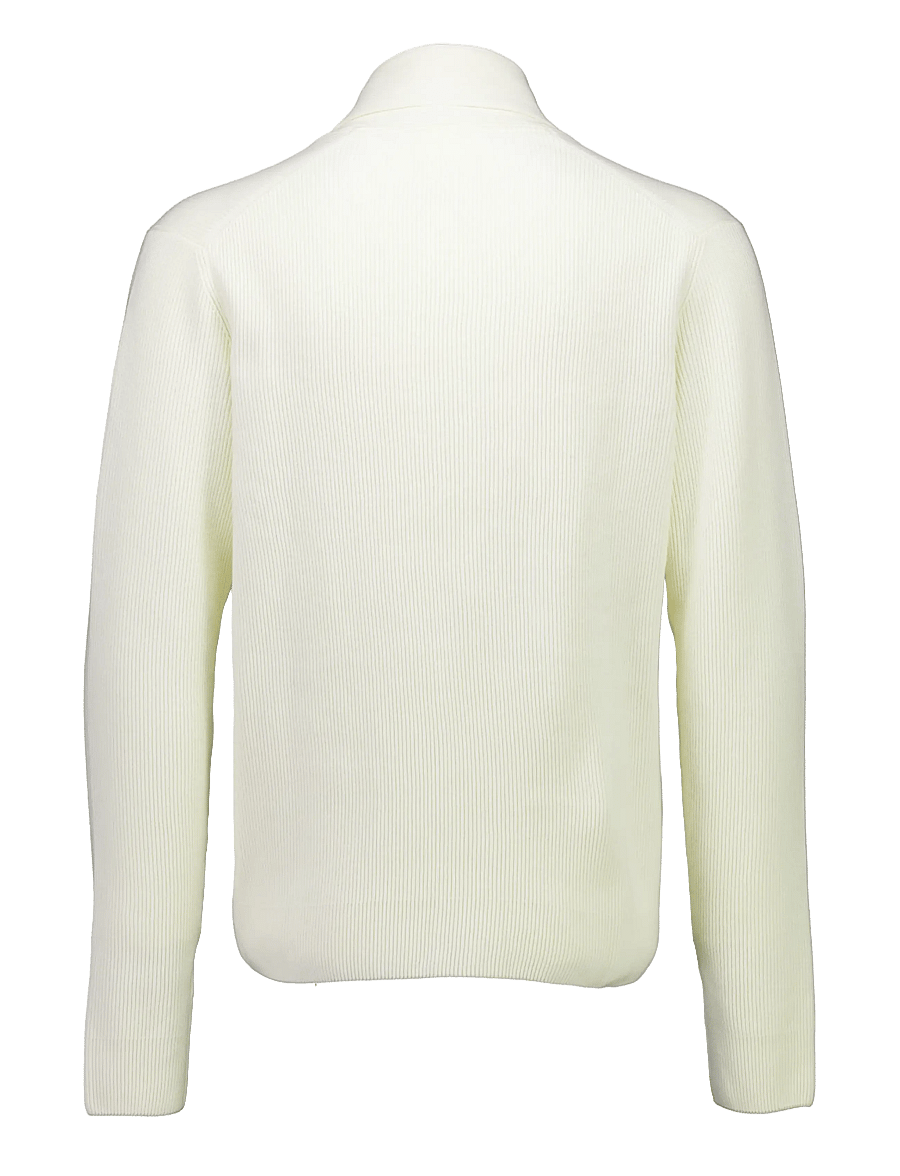 Lindbergh - Rib shawl collar cardigan - pearl white - 2