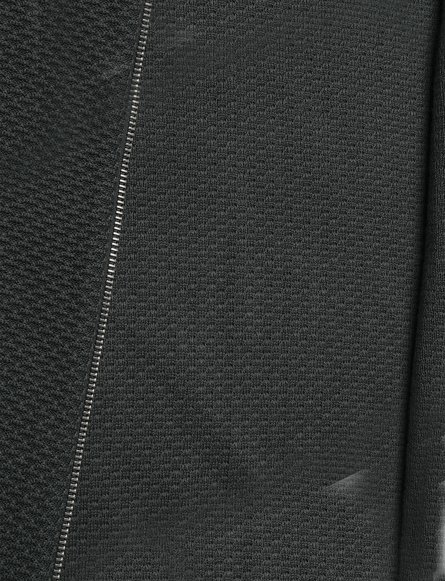 Lindbergh - Structure L/S polo zip cardigan - pikkade varrukatega kootud polod - granite green - 4