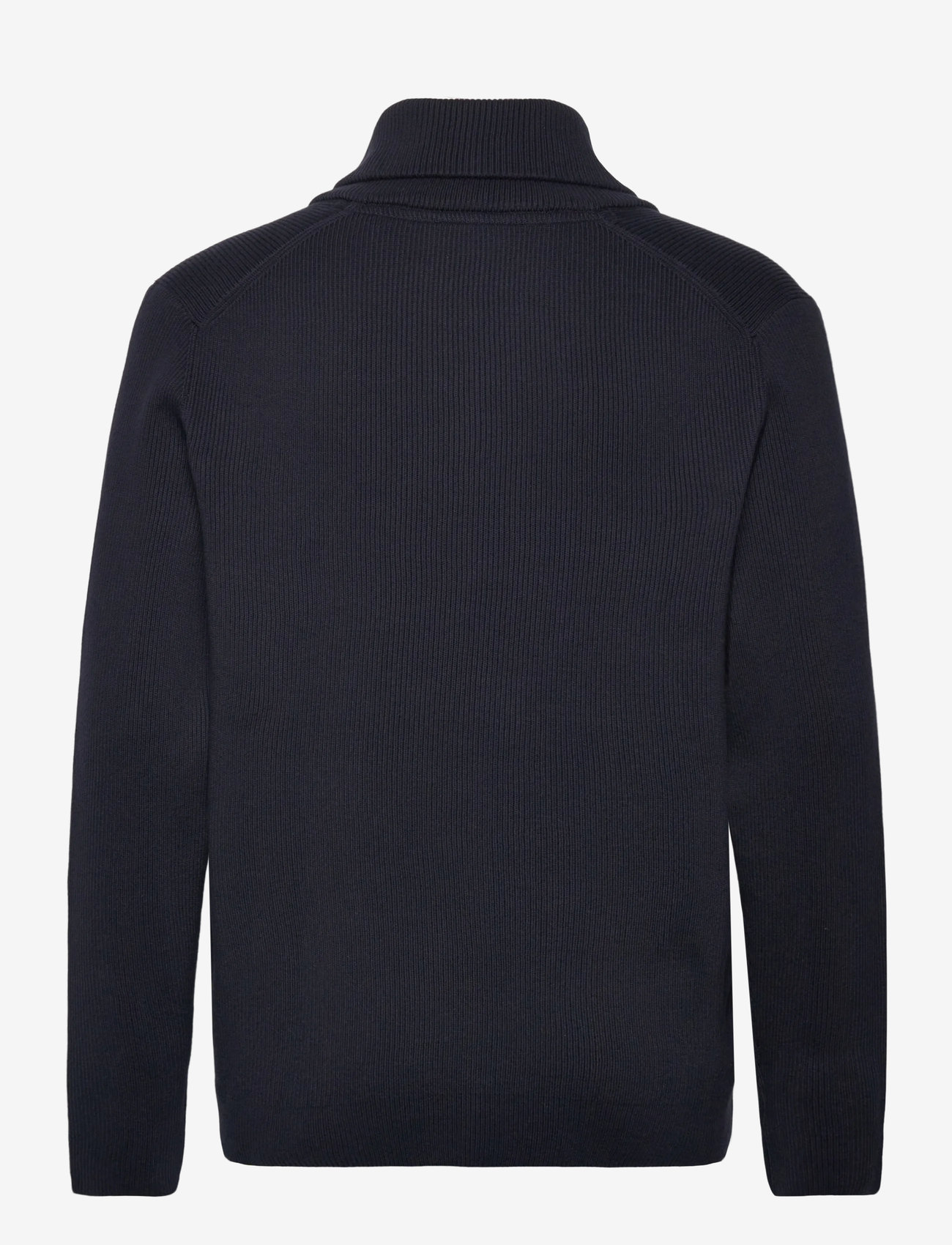 Lindbergh - Shawl collar rib knit - v-ausschnitt - navy - 1