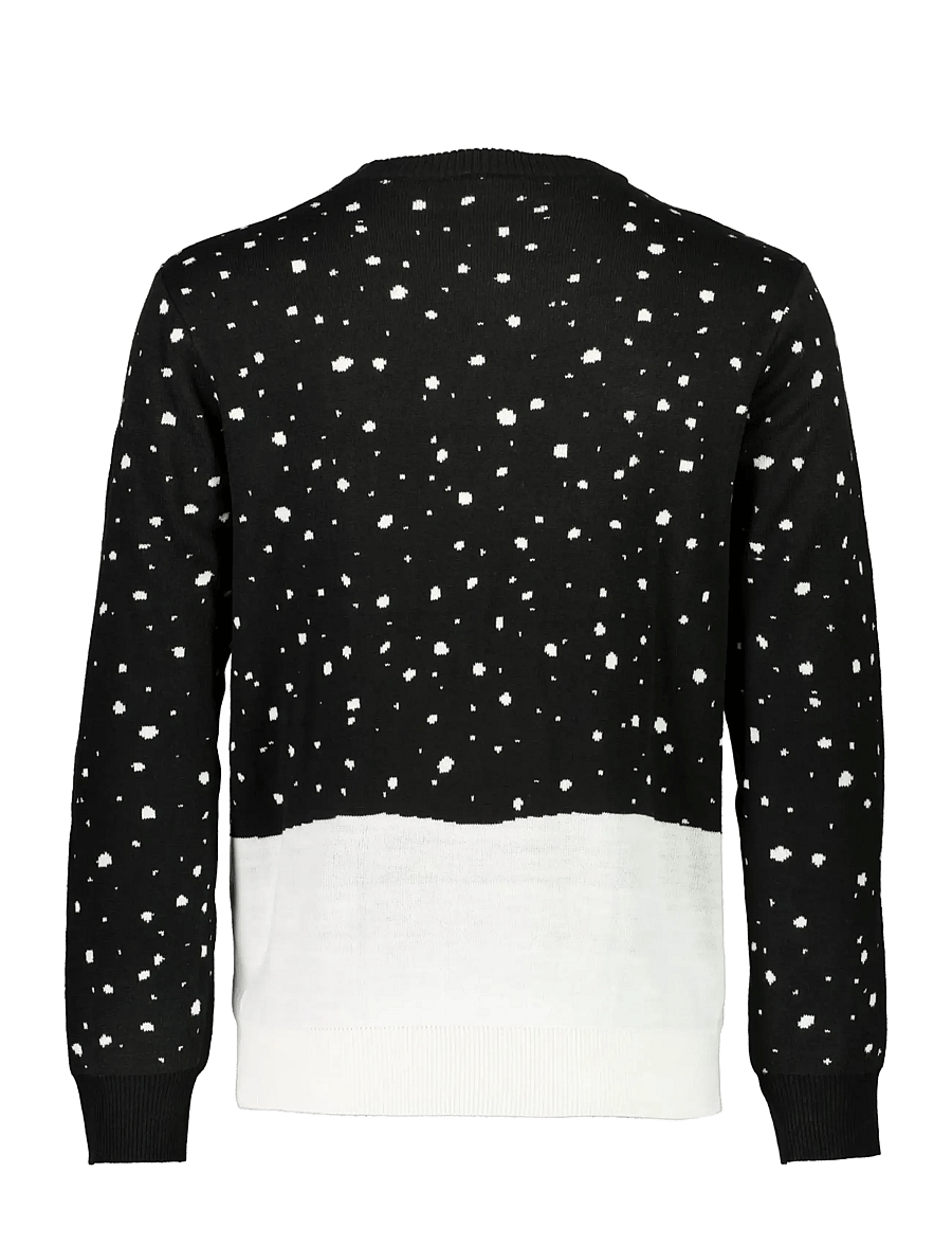 Lindbergh - 3D interactive xmas knit - rundhalsad - black - 2