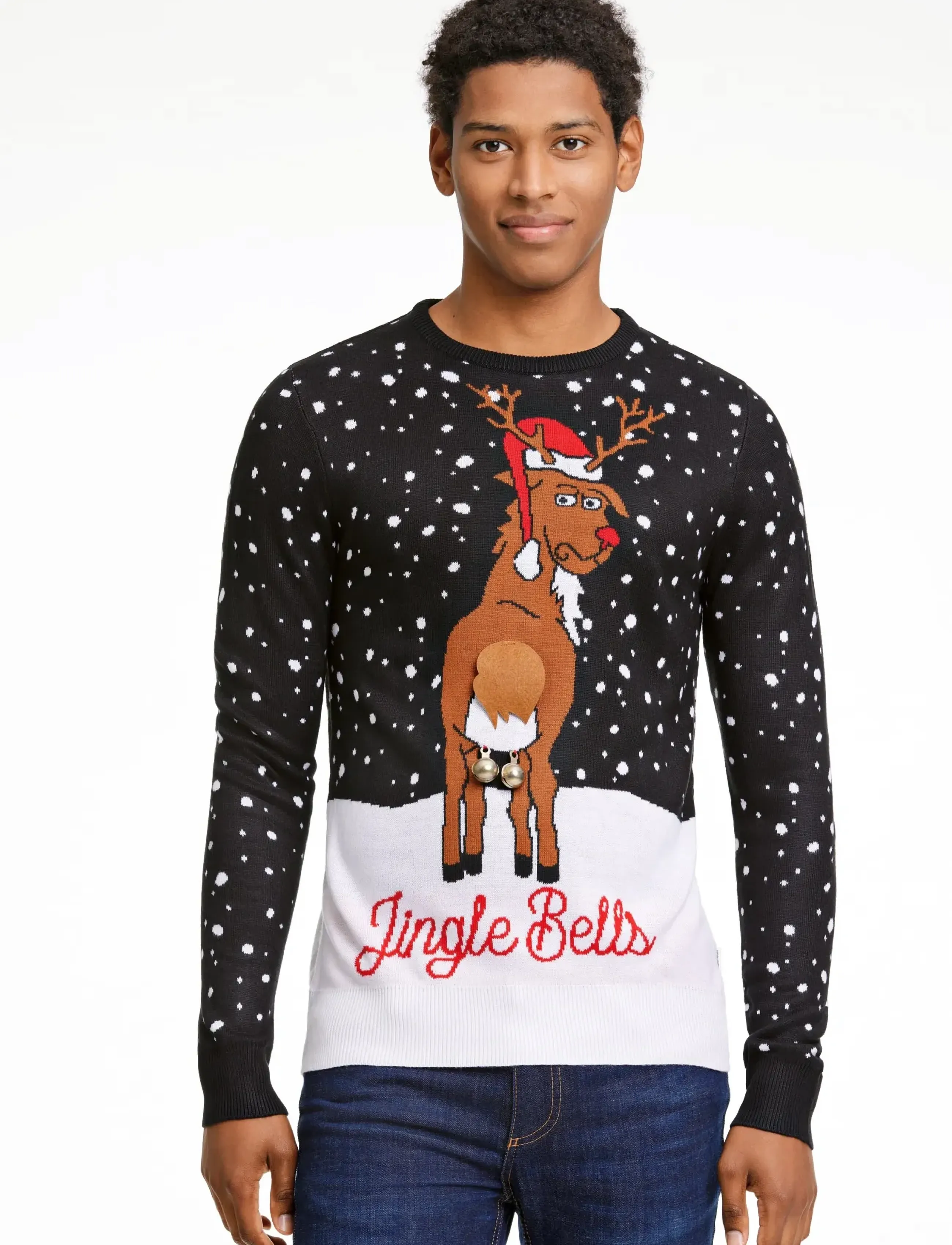 Lindbergh - 3D interactive xmas knit - black - 3