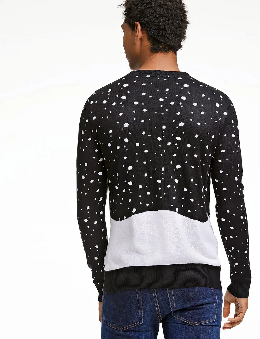 Lindbergh - 3D interactive xmas knit - rundhalsad - black - 4
