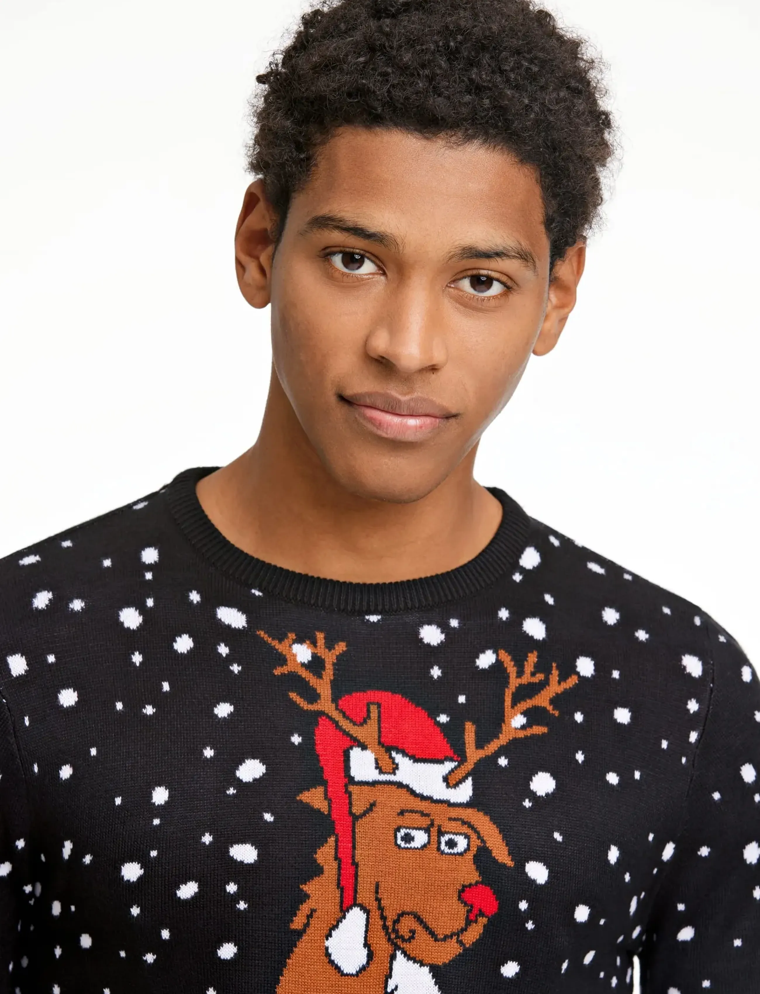 Lindbergh - 3D interactive xmas knit - black - 5