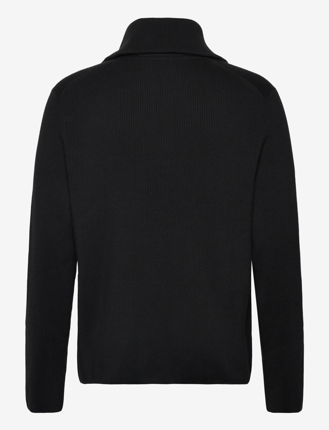 Lindbergh - Half zip rib knit w?. oversized col - pullover mit halbem reißverschluss - black - 1