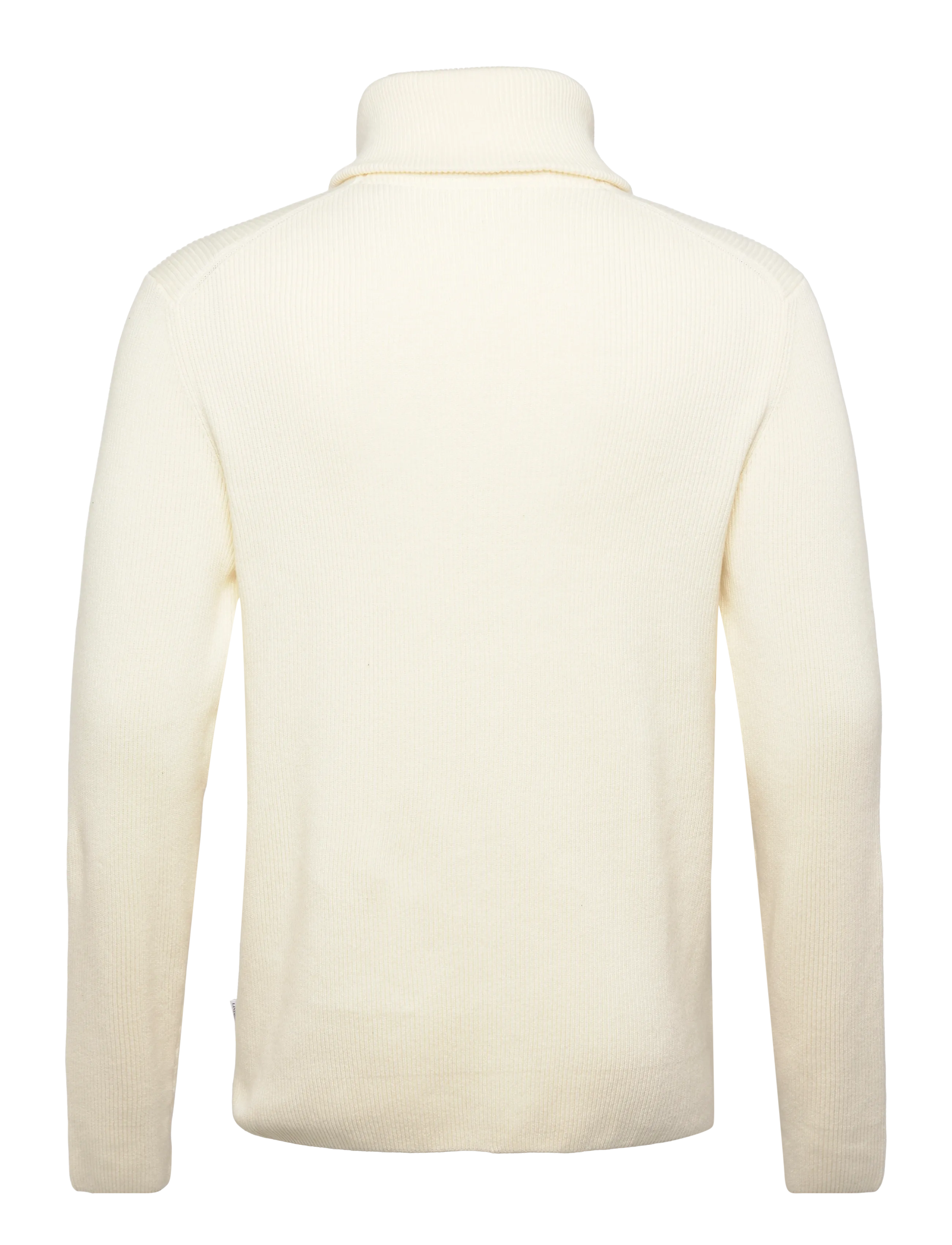 Lindbergh - Half zip rib knit w?. oversized col - strik - pearl white - 1