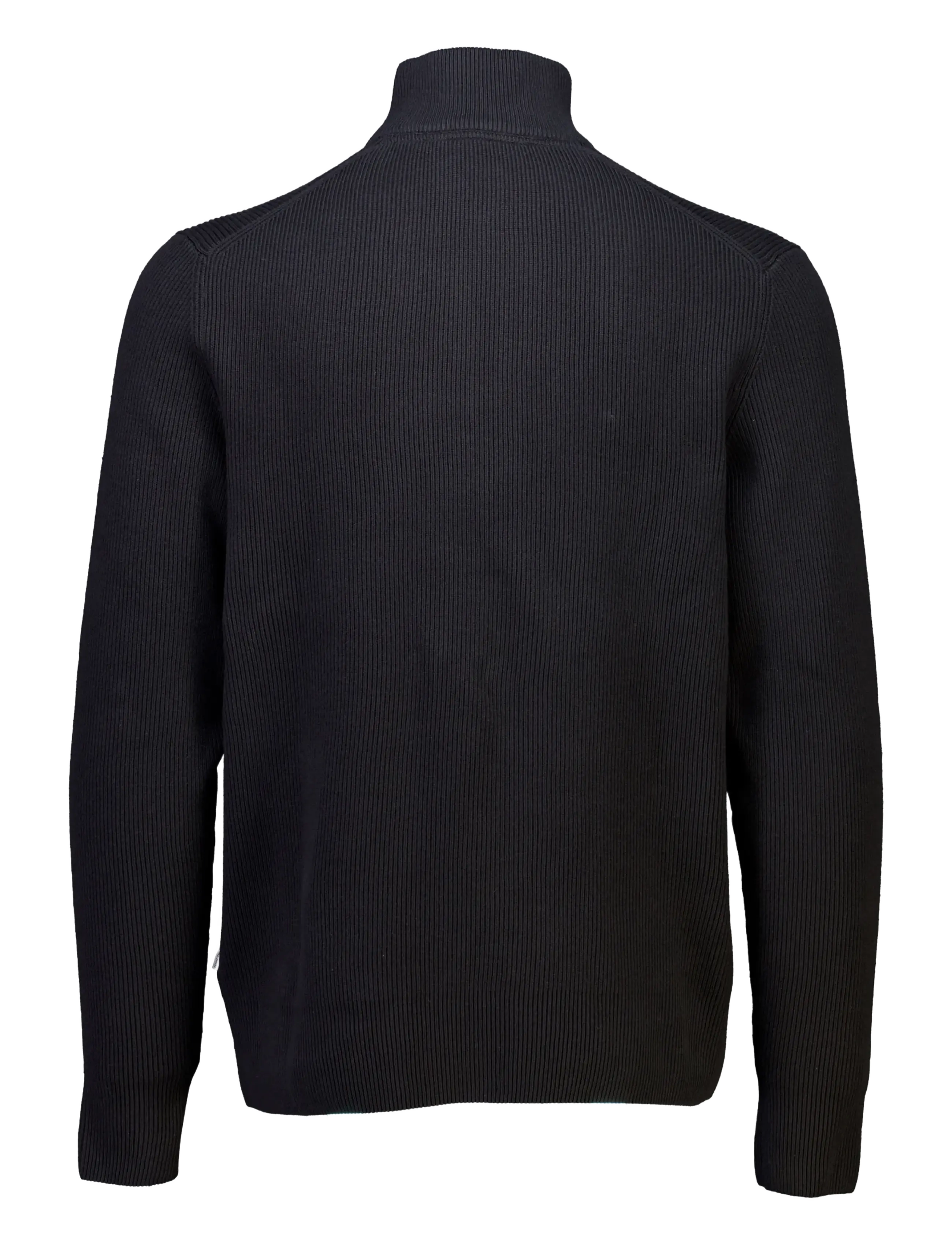 Lindbergh - Half zip rib knit - half zip-tröjor - black - 2