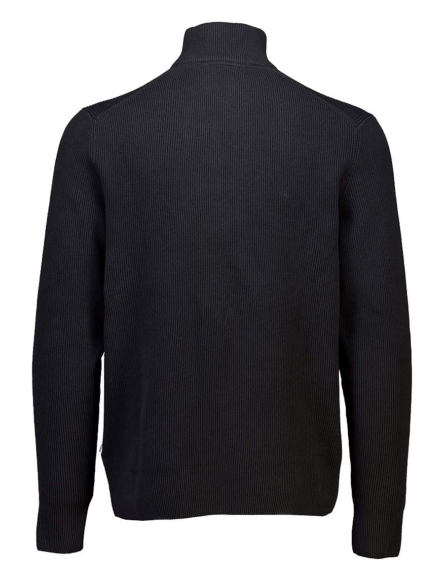 Lindbergh - Half zip rib knit - half zip-tröjor - black - 2