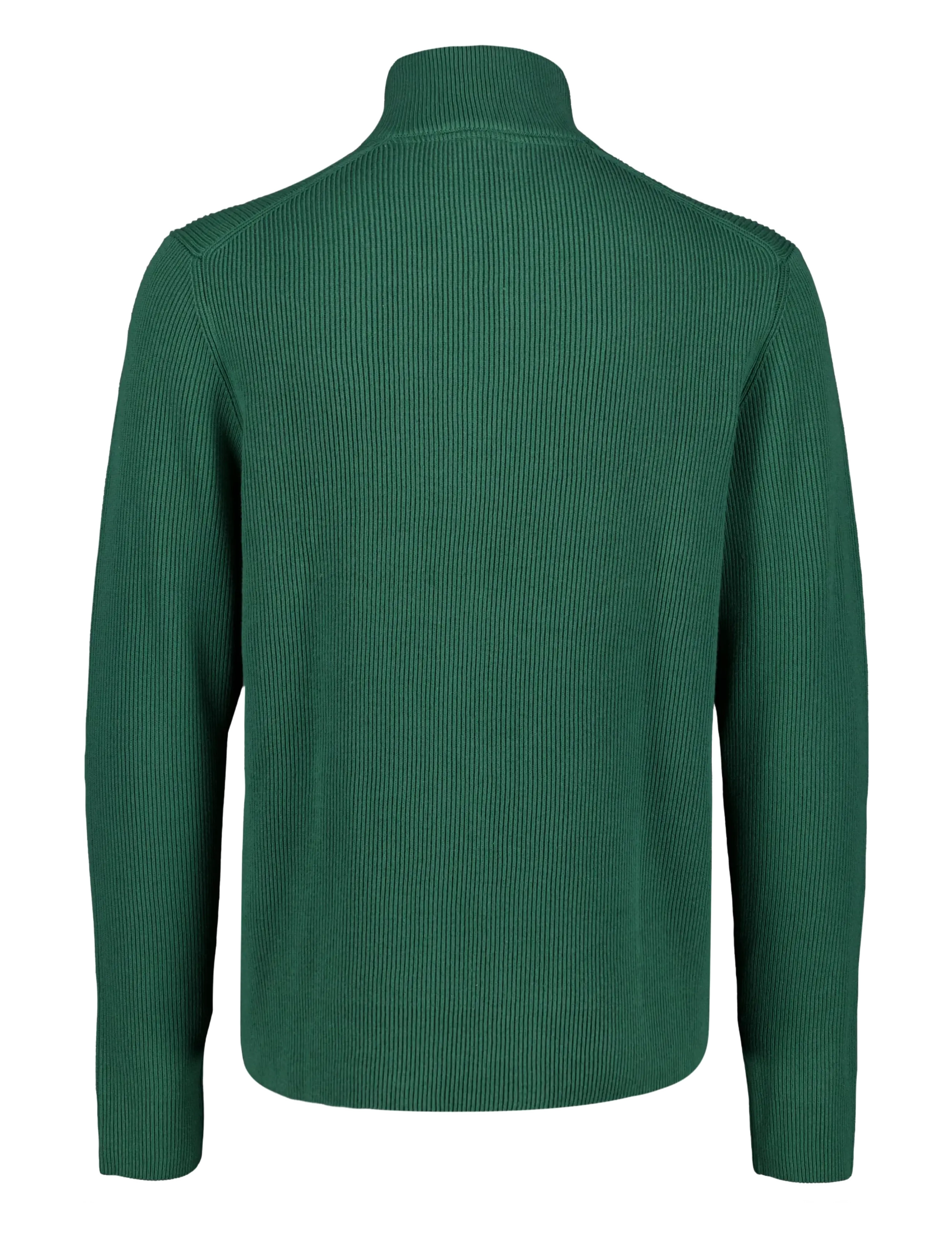 Lindbergh - Half zip rib knit - half zip-tröjor - dk green - 1