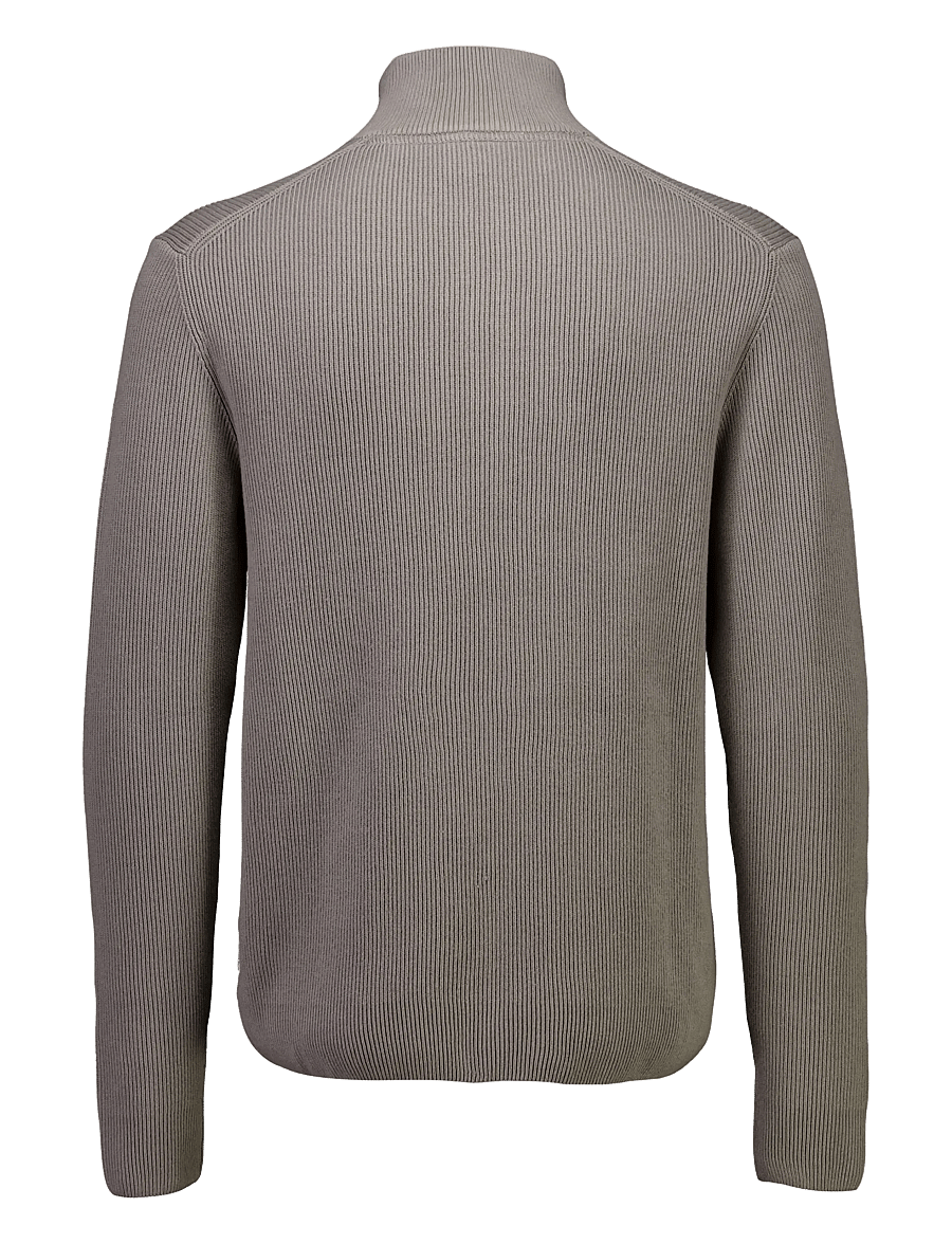 Lindbergh - Half zip rib knit - half zip-tröjor - grey stone - 2